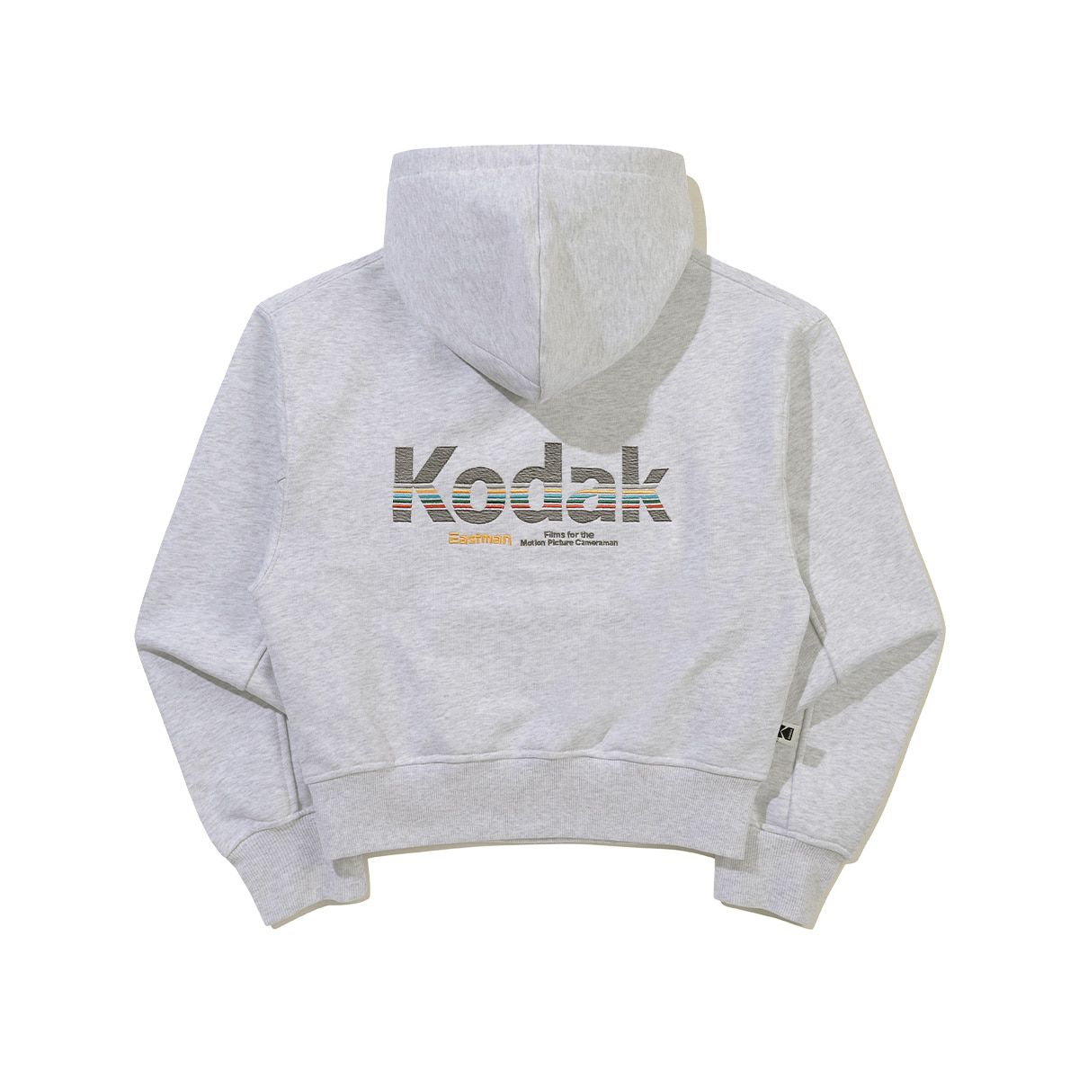 코닥(KODAK) 레인보우 후드 티셔츠 우먼 WHITE MELANGE