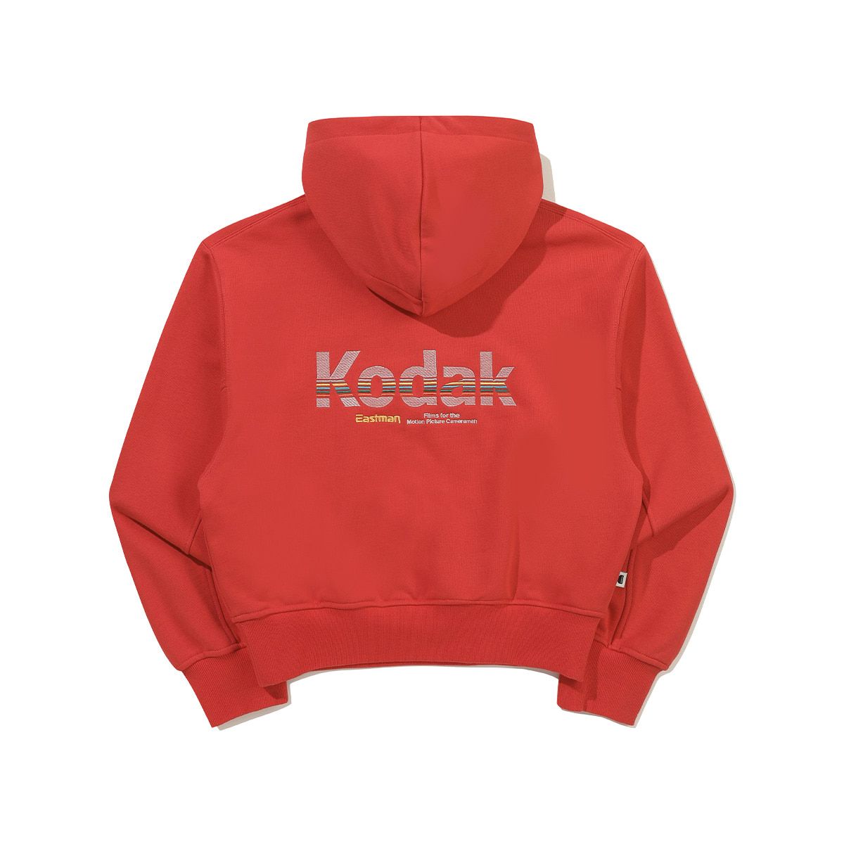 코닥(KODAK) 레인보우 후드 티셔츠 우먼 RED