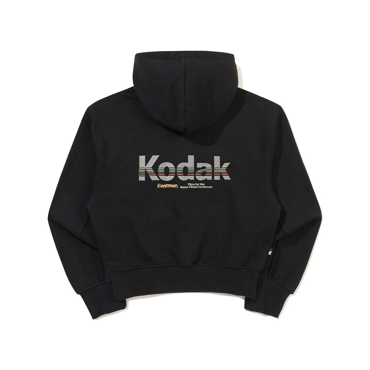 코닥(KODAK) 레인보우 후드 티셔츠 우먼 BLACK