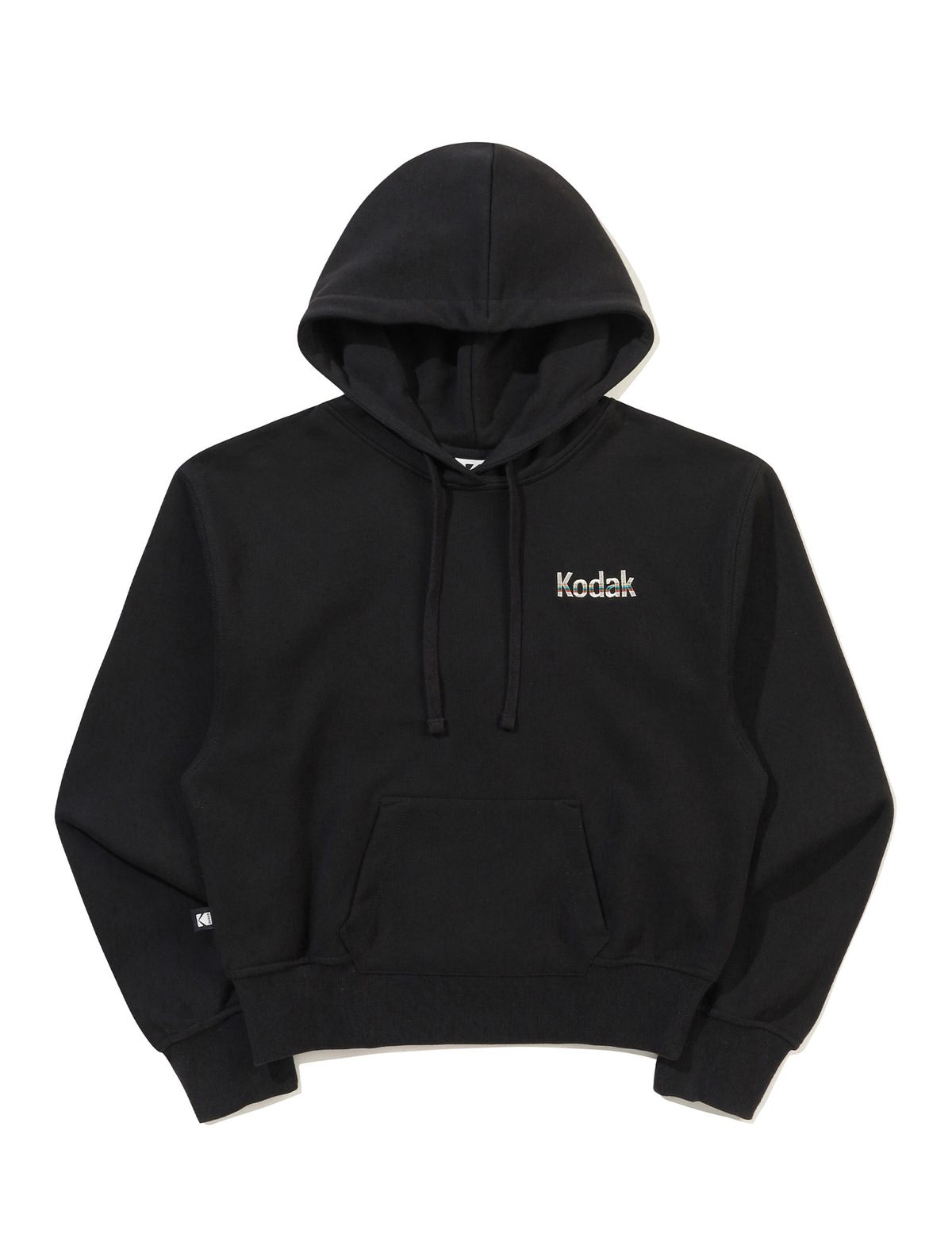 코닥(KODAK) 레인보우 후드 티셔츠 우먼 BLACK