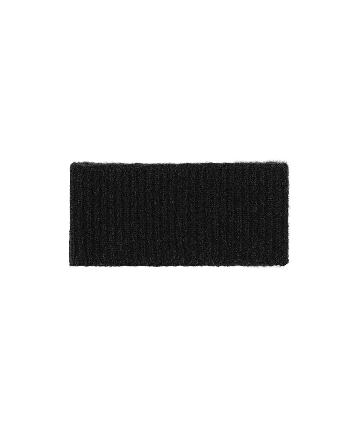 트리밍버드(TREEMINGBIRD) Fluffy Mixed Knit Hairband [ Black ]
