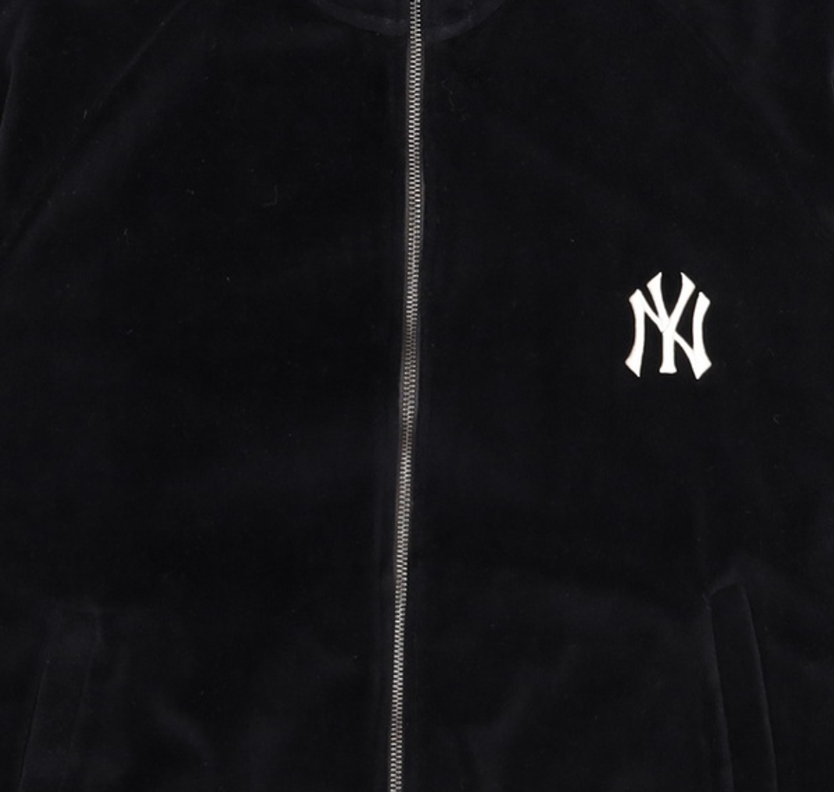 엠엘비(MLB) 벨벳 하이넥 트레이닝 집업 (셋업) NY (Black) M