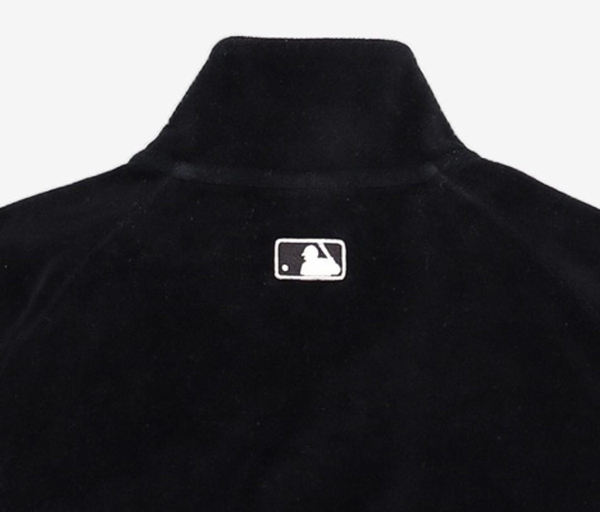 엠엘비(MLB) 벨벳 하이넥 트레이닝 집업 (셋업) NY (Black) M