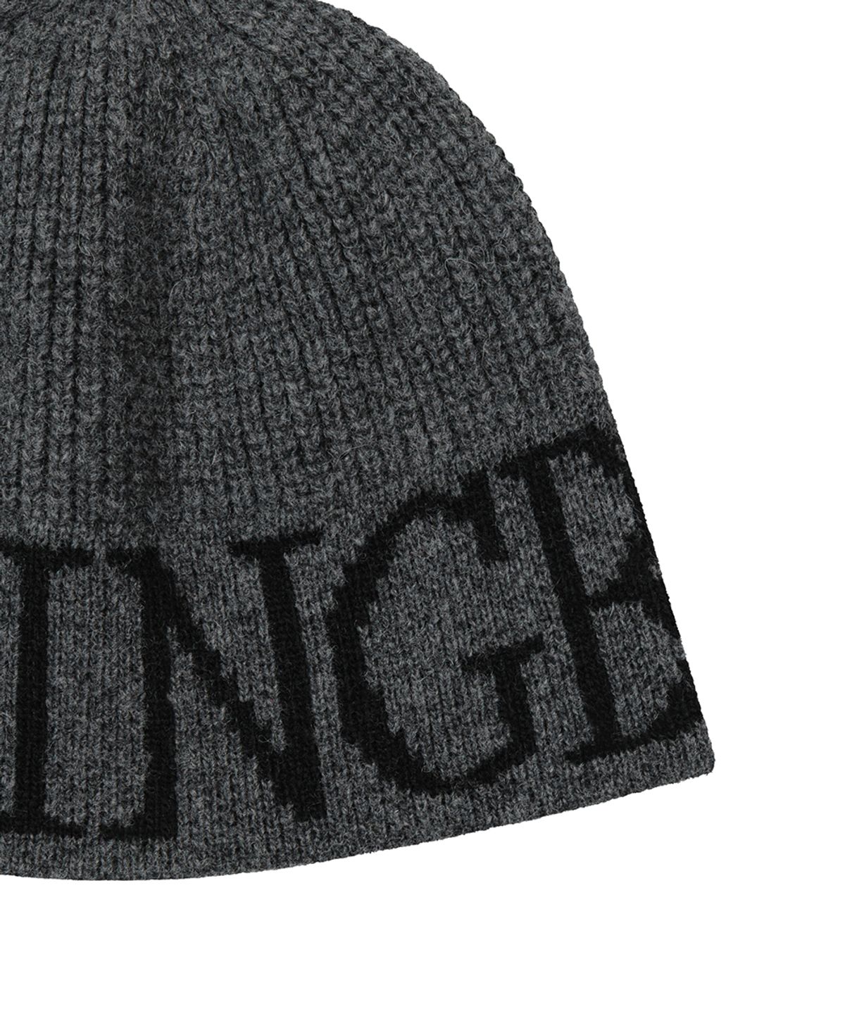 트리밍버드(TREEMINGBIRD) Logo Loose Beanie [ Charcoal ]