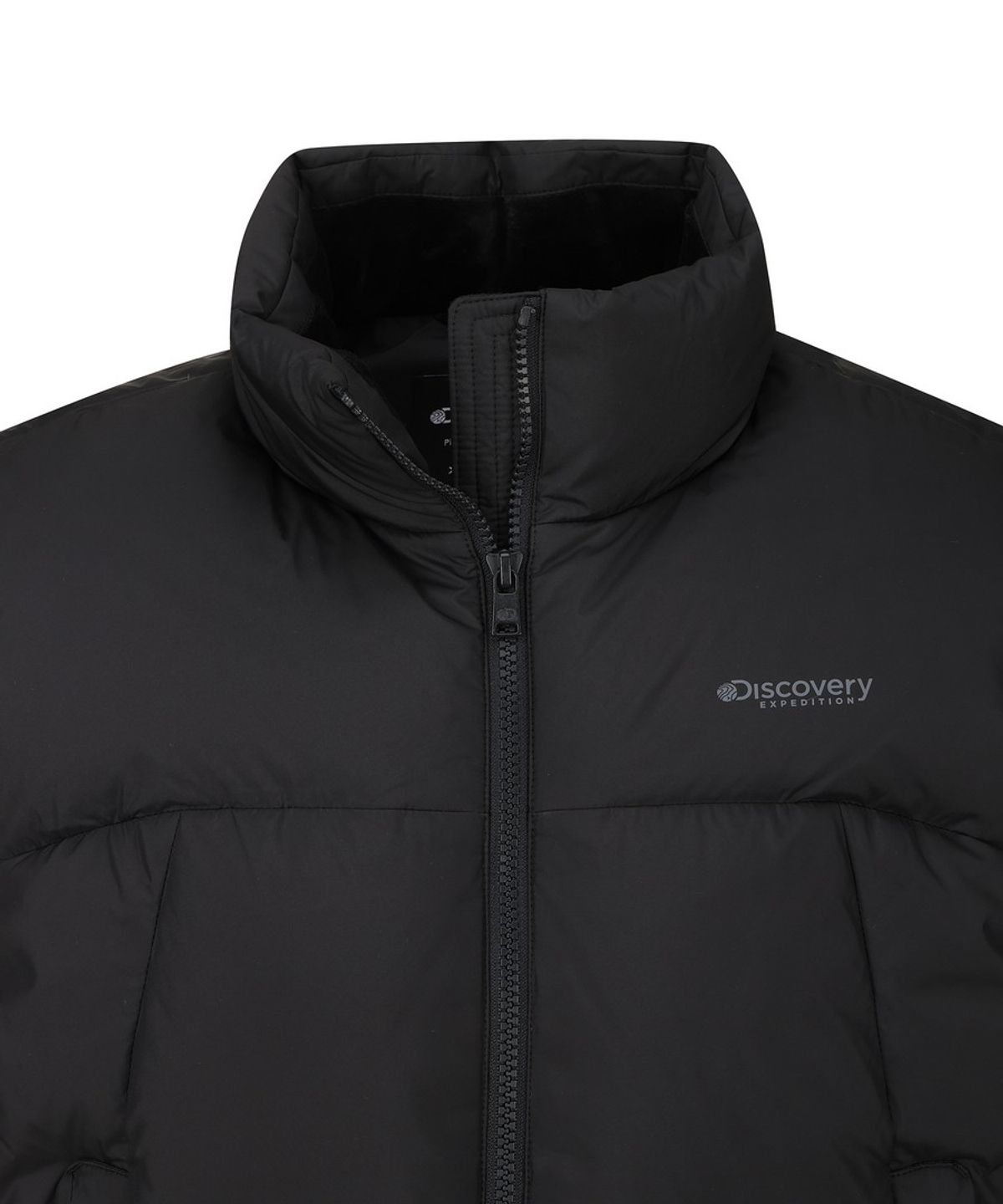 디스커버리 익스페디션(DISCOVERY EXPEDITION) 여성 올리브 크롭 다운 패딩베스트 (BLACK)