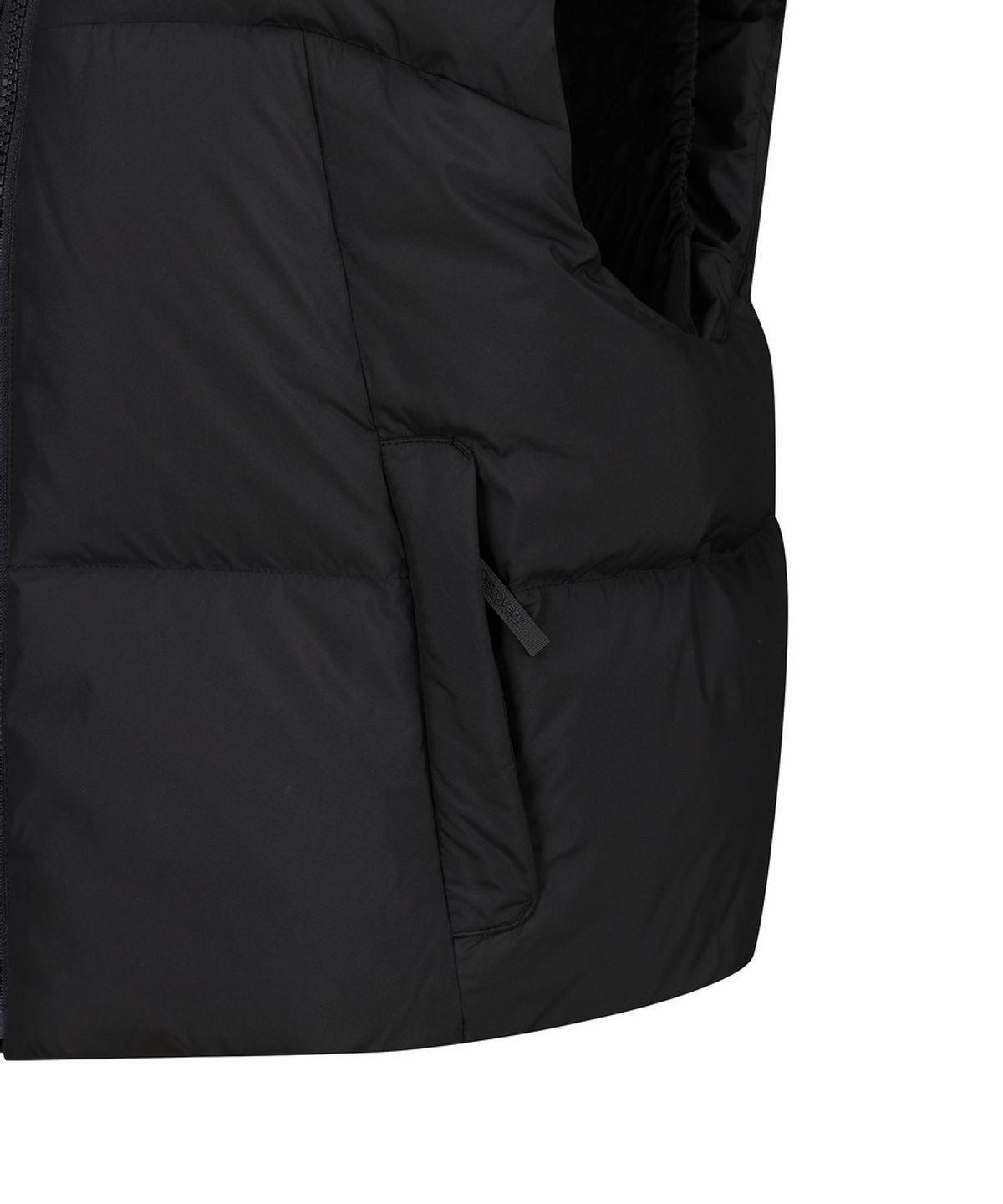 디스커버리 익스페디션(DISCOVERY EXPEDITION) 여성 올리브 크롭 다운 패딩베스트 (BLACK)