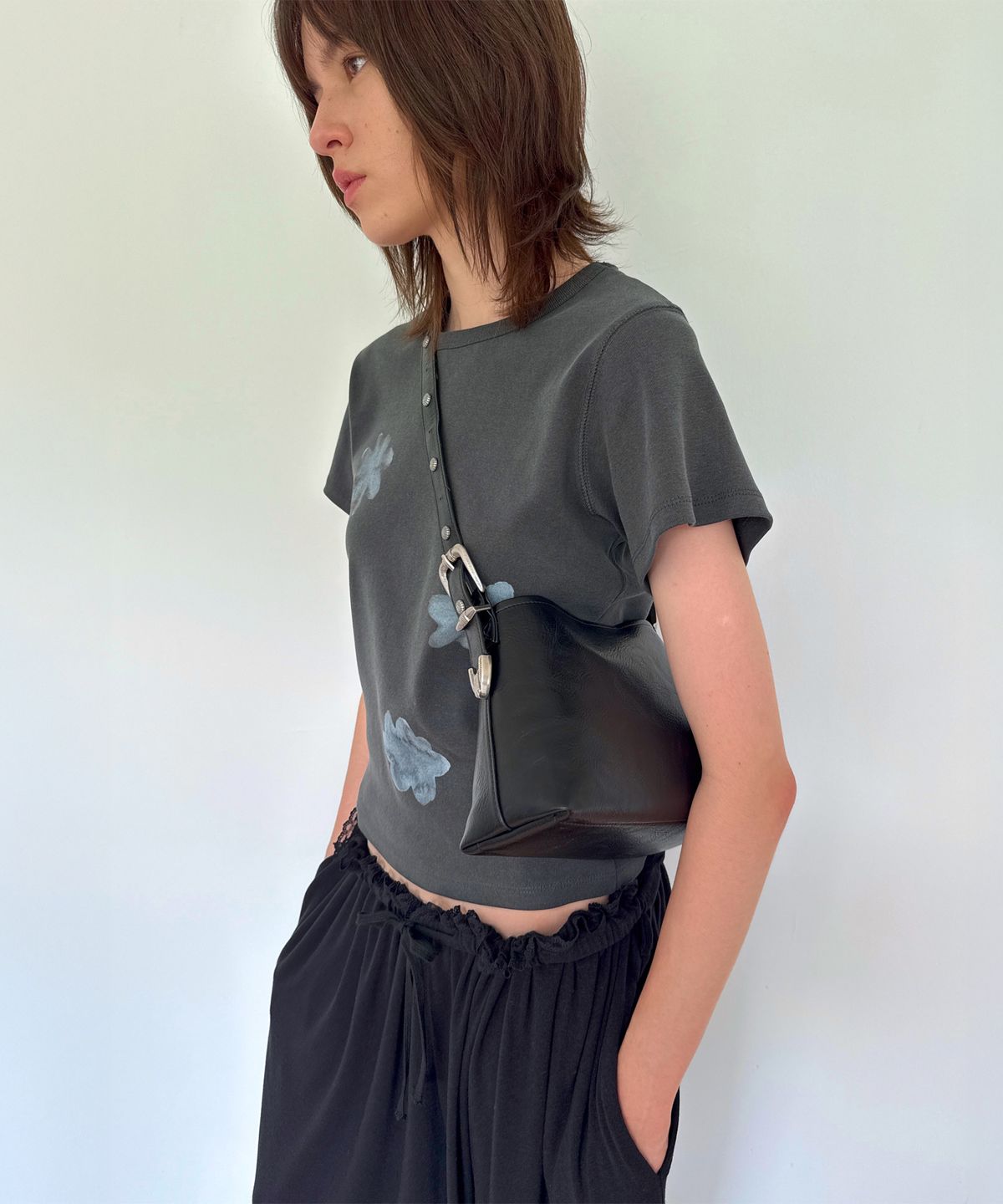 다이애그널(DIAGONAL) WESTERN BUCKLE BAG (black)