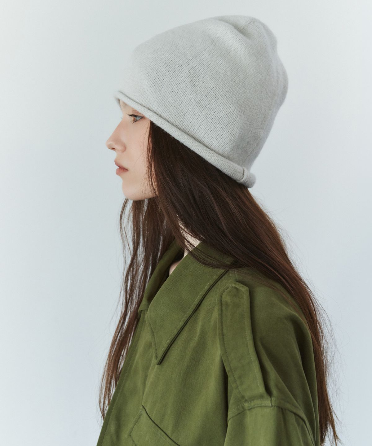 시야쥬(SIYAZU) SIAC3148 소프트 니트 비니_Light gray