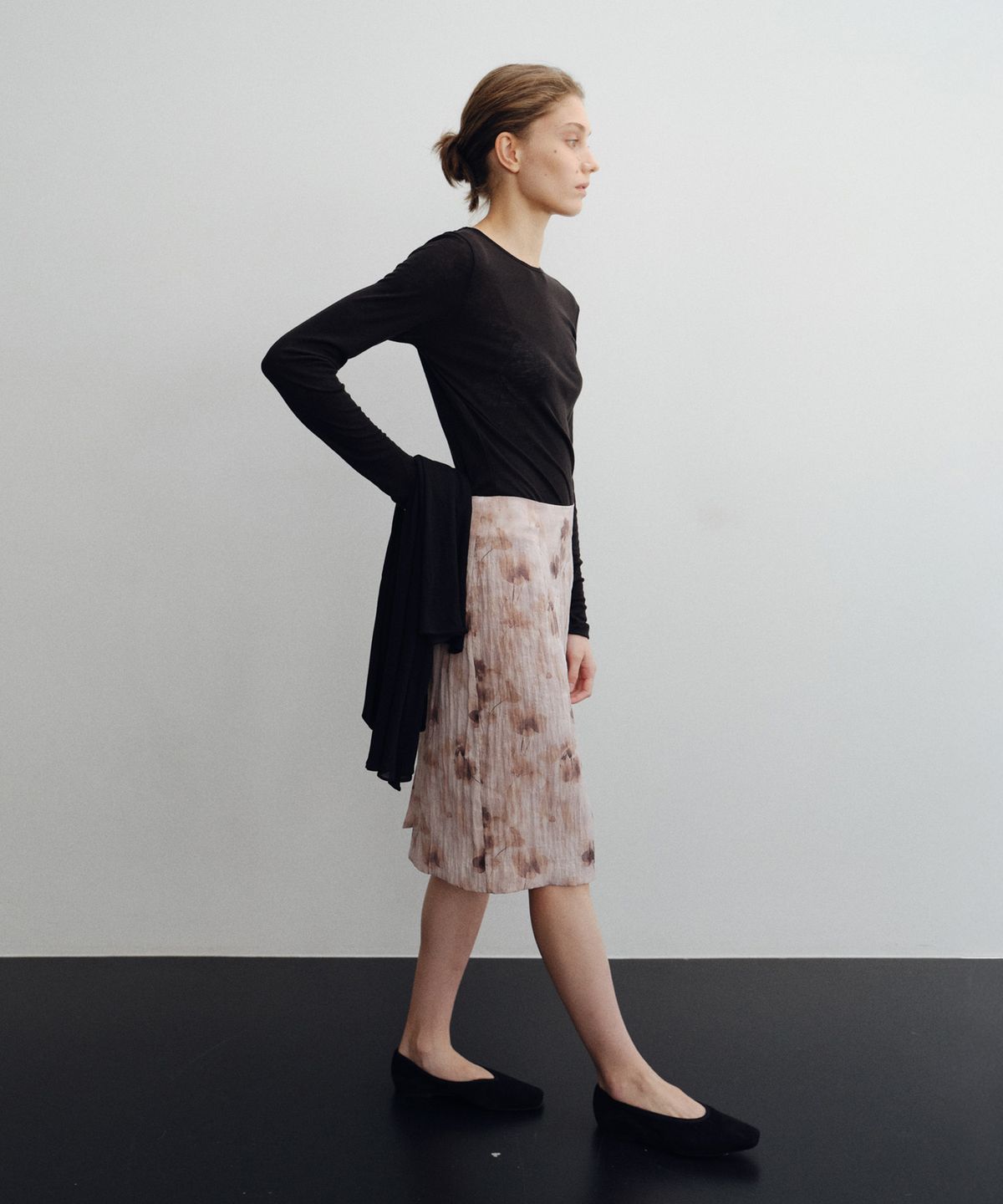 로트(LOTE) Exclusive Printed Midi Skirt_2 Color