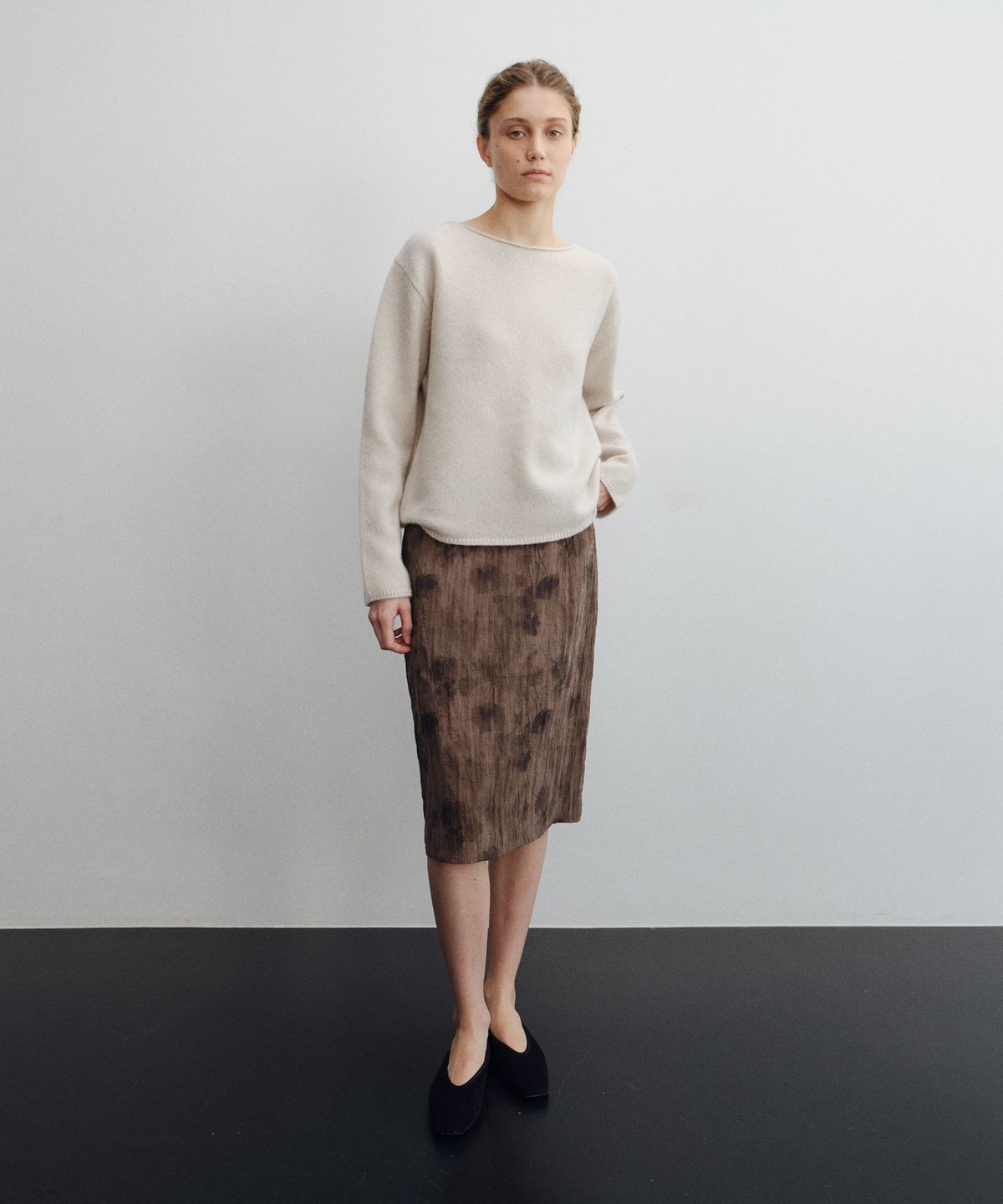 로트(LOTE) Exclusive Printed Midi Skirt_2 Color