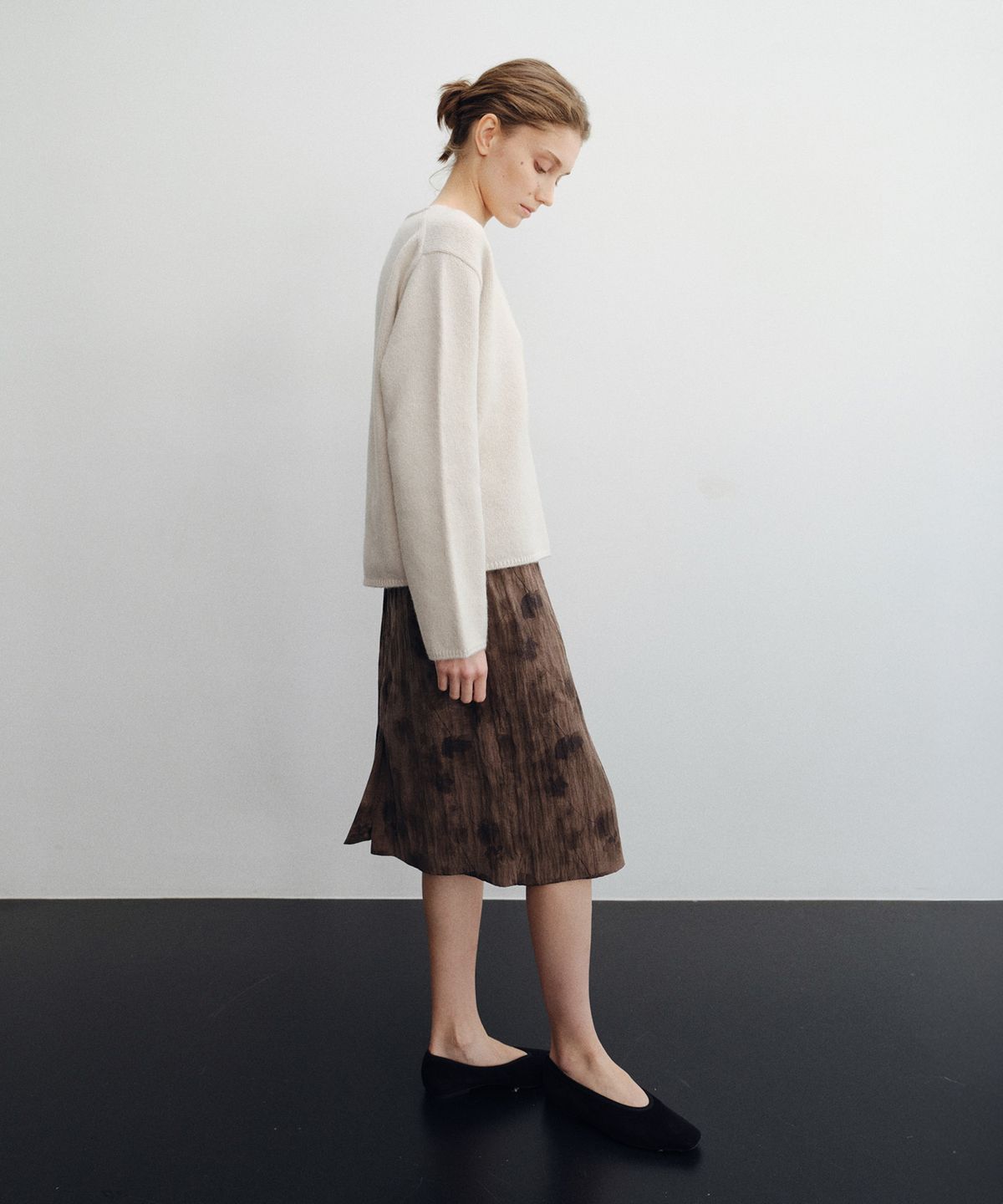 로트(LOTE) Exclusive Printed Midi Skirt_2 Color