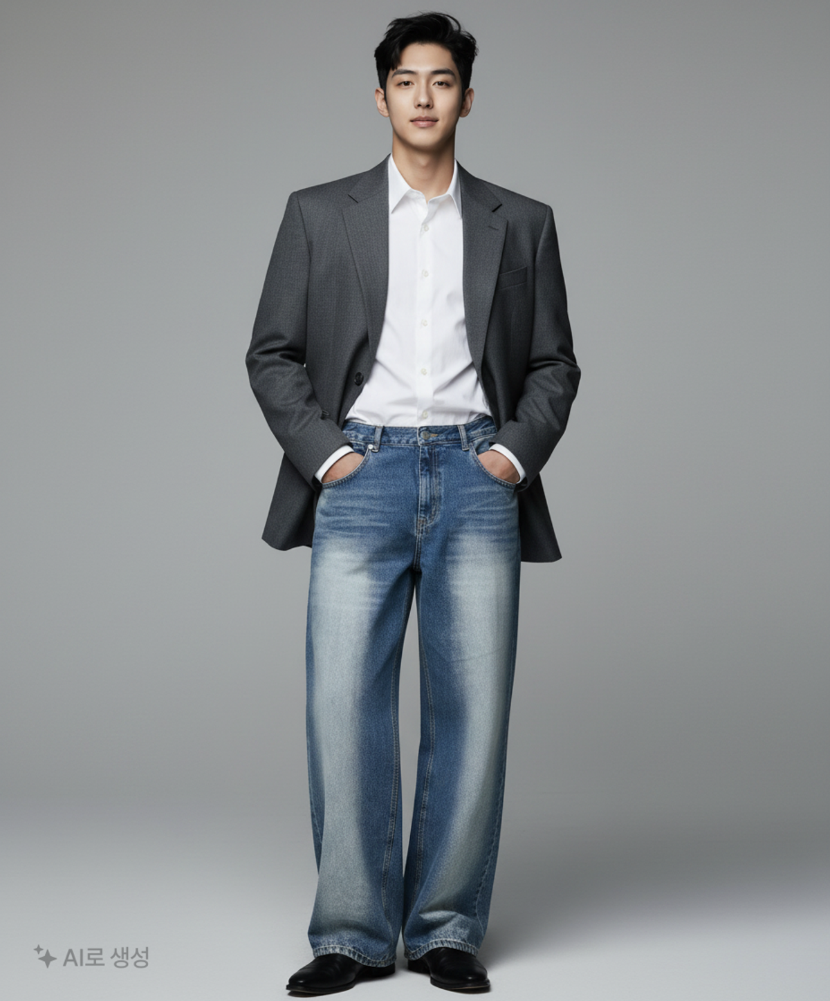 논플로어(NONFLOOR) 청/데님 팬츠 XL