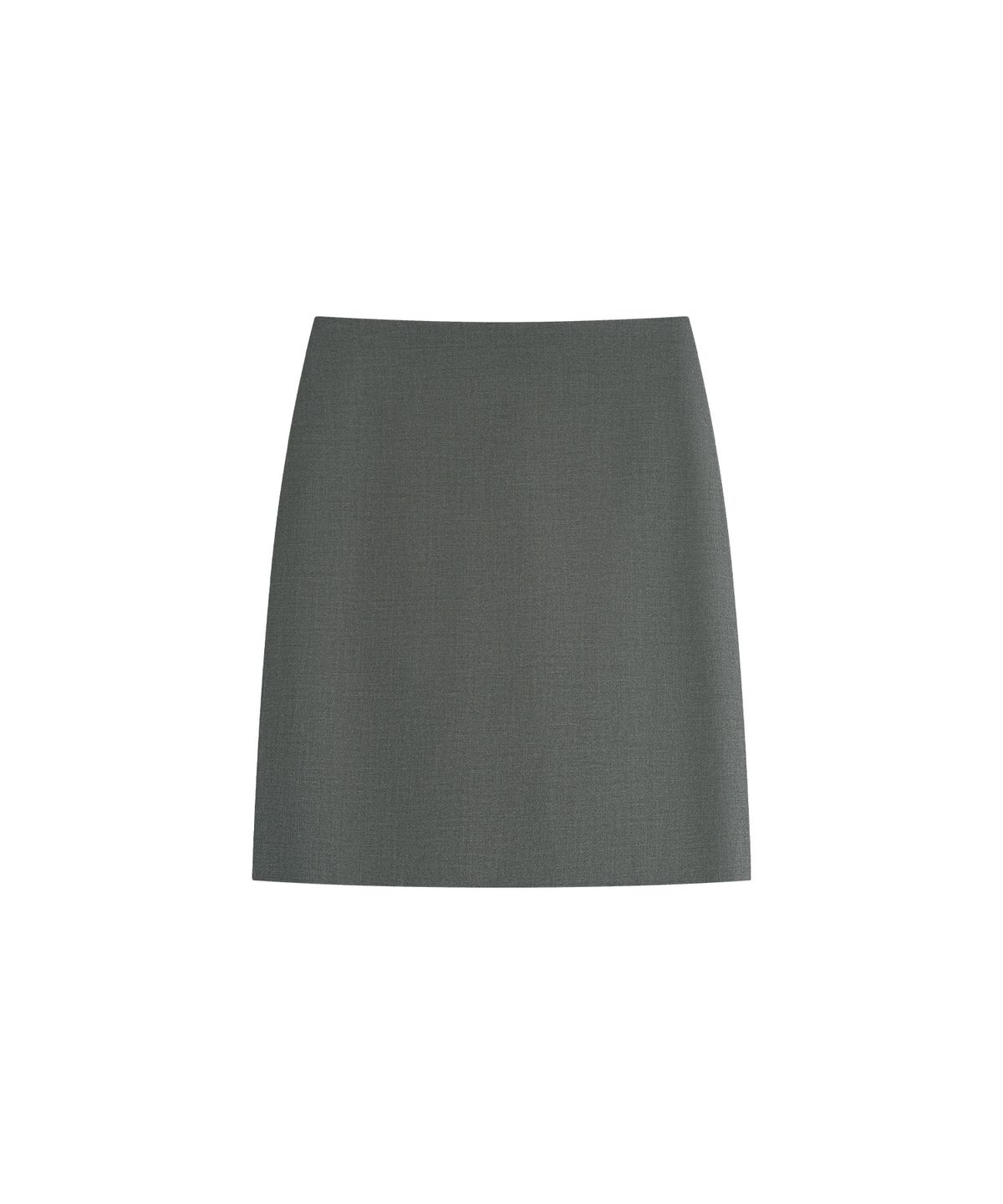 시야쥬(SIYAZU) SIST9075 심플 미디 스커트_Melange gray