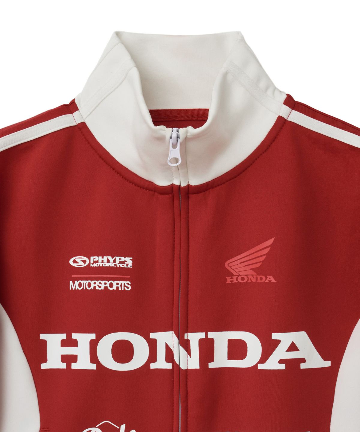 핍스 모터사이클(PHYPS MOTORCYCLE) Women Track Zip up Red