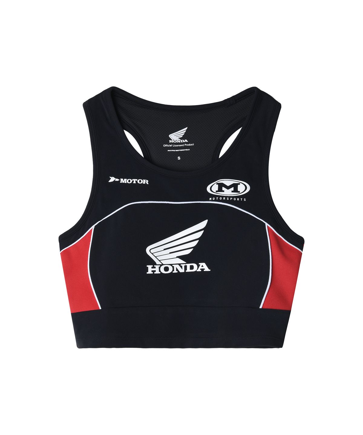 핍스 모터사이클(PHYPS MOTORCYCLE) Women Stretch Line Point Bra Top Red