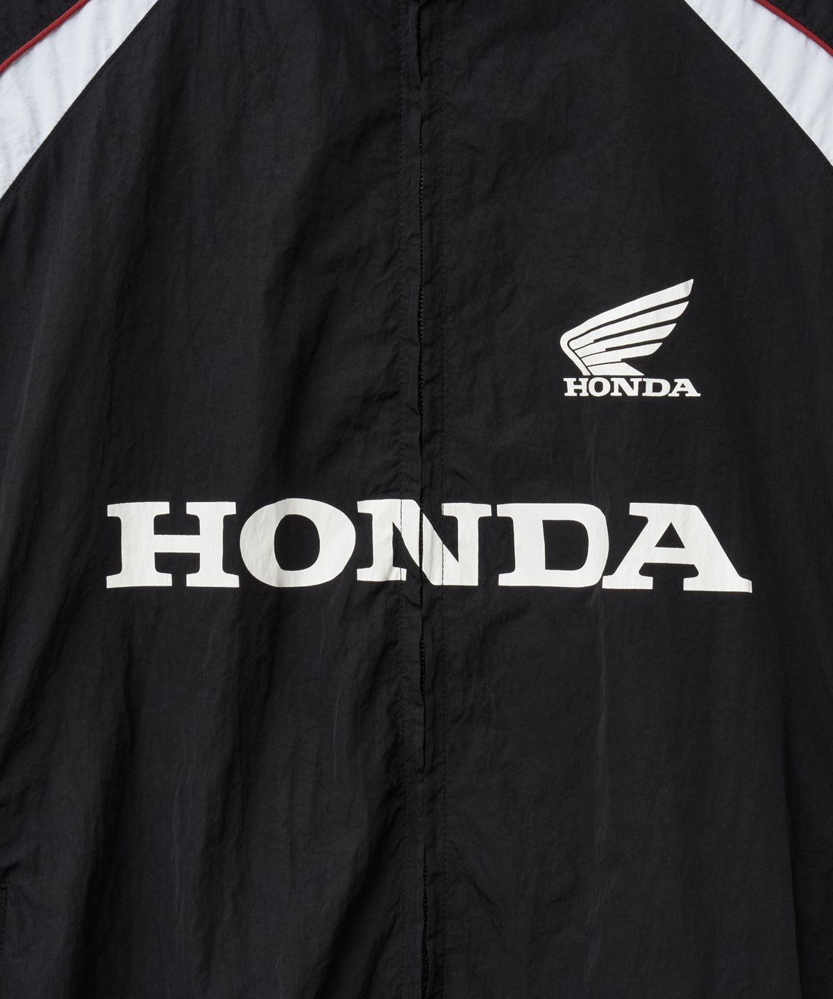 핍스 모터사이클(PHYPS MOTORCYCLE) Piping Block Track Nylon Jacket Black