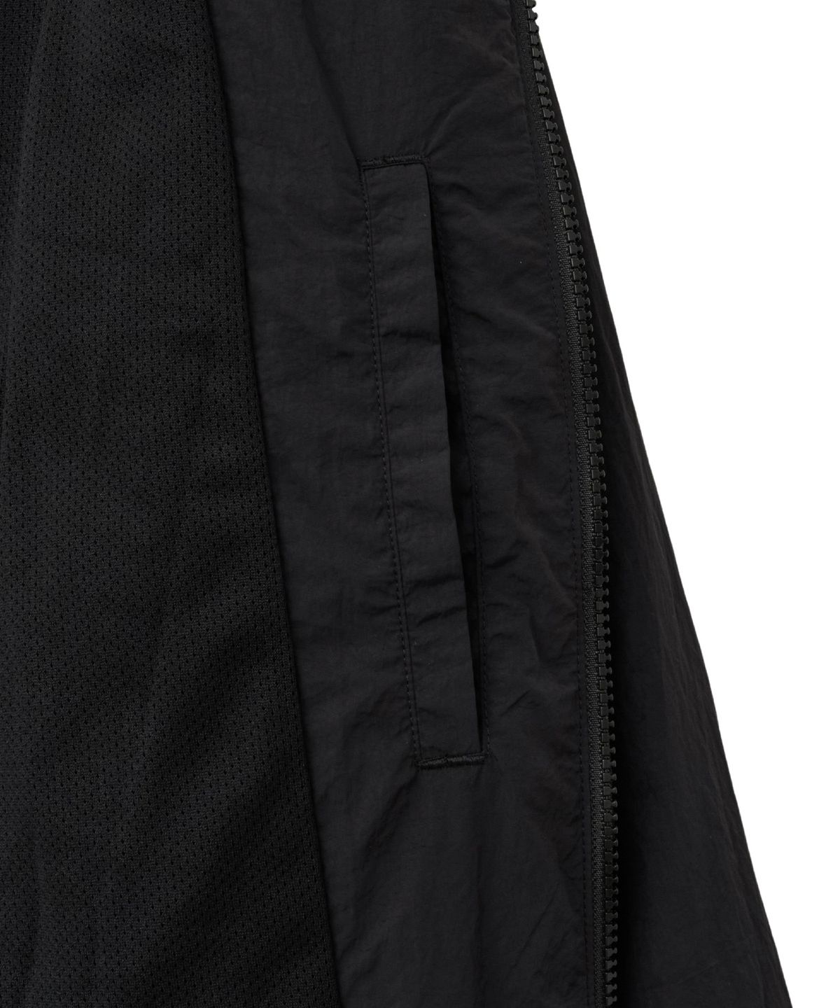 핍스 모터사이클(PHYPS MOTORCYCLE) Piping Block Track Nylon Jacket Black