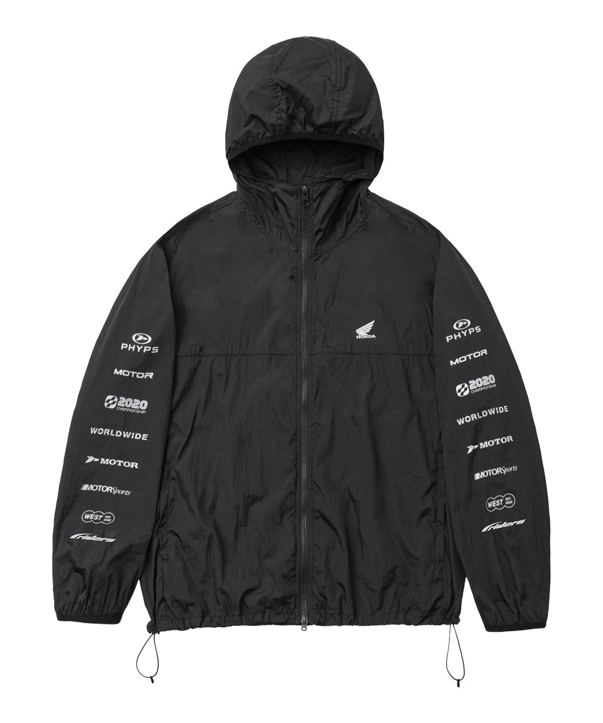 핍스 모터사이클(PHYPS MOTORCYCLE) Lightweight Windbreaker Black