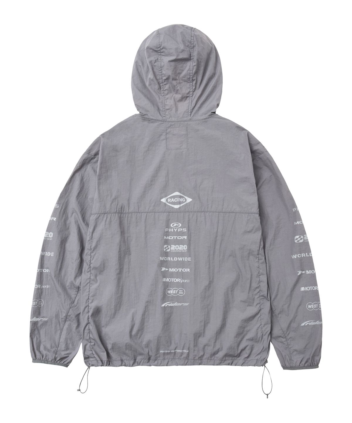 핍스 모터사이클(PHYPS MOTORCYCLE) Lightweight Windbreaker Charcoal