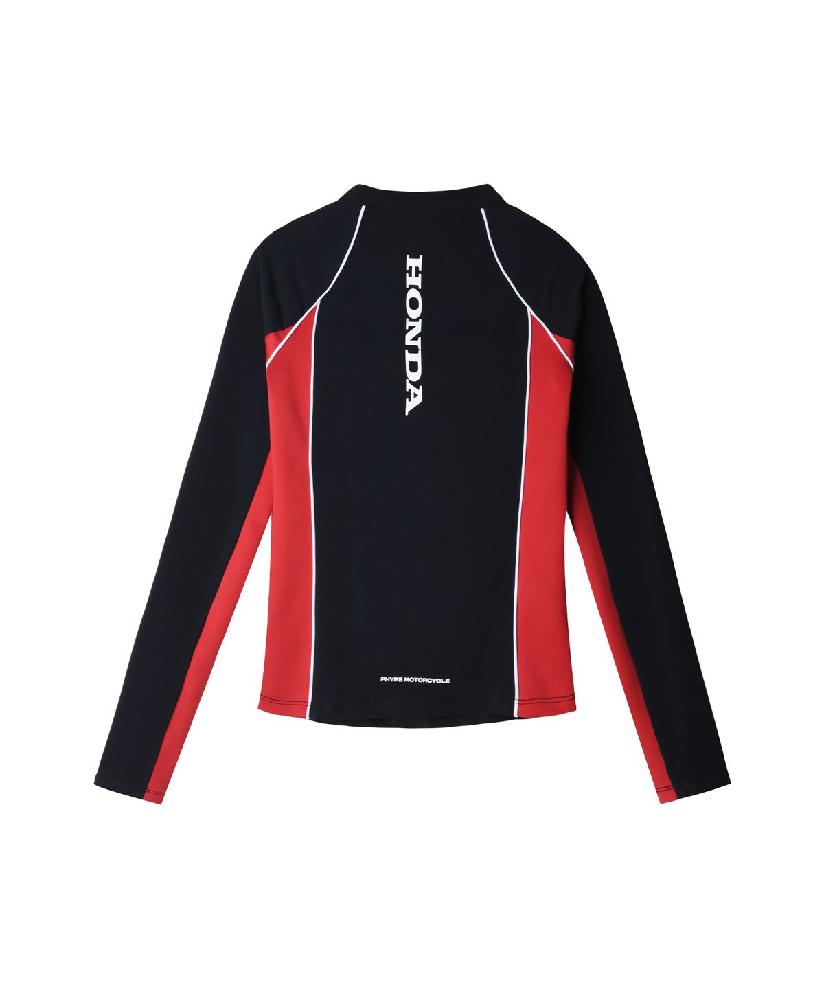 핍스 모터사이클(PHYPS MOTORCYCLE) Women Fleece 1/4 Zip Long Sleeve Red