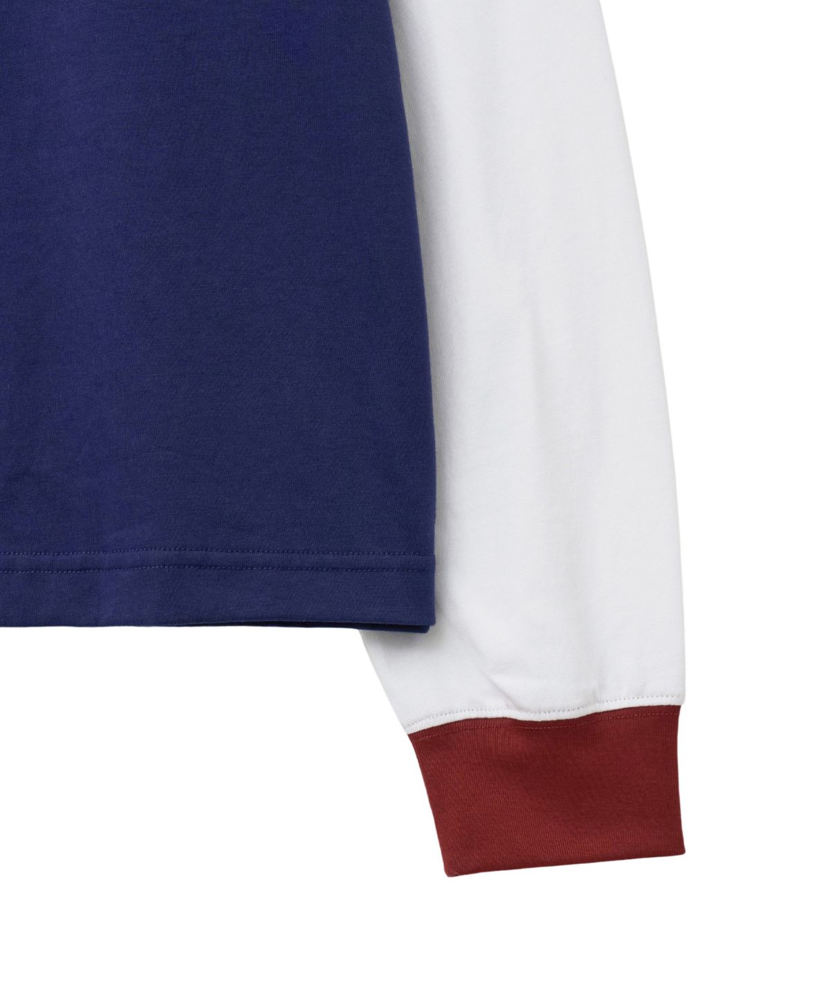 핍스 모터사이클(PHYPS MOTORCYCLE) Tri Color Raglan Long Sleeve Navy