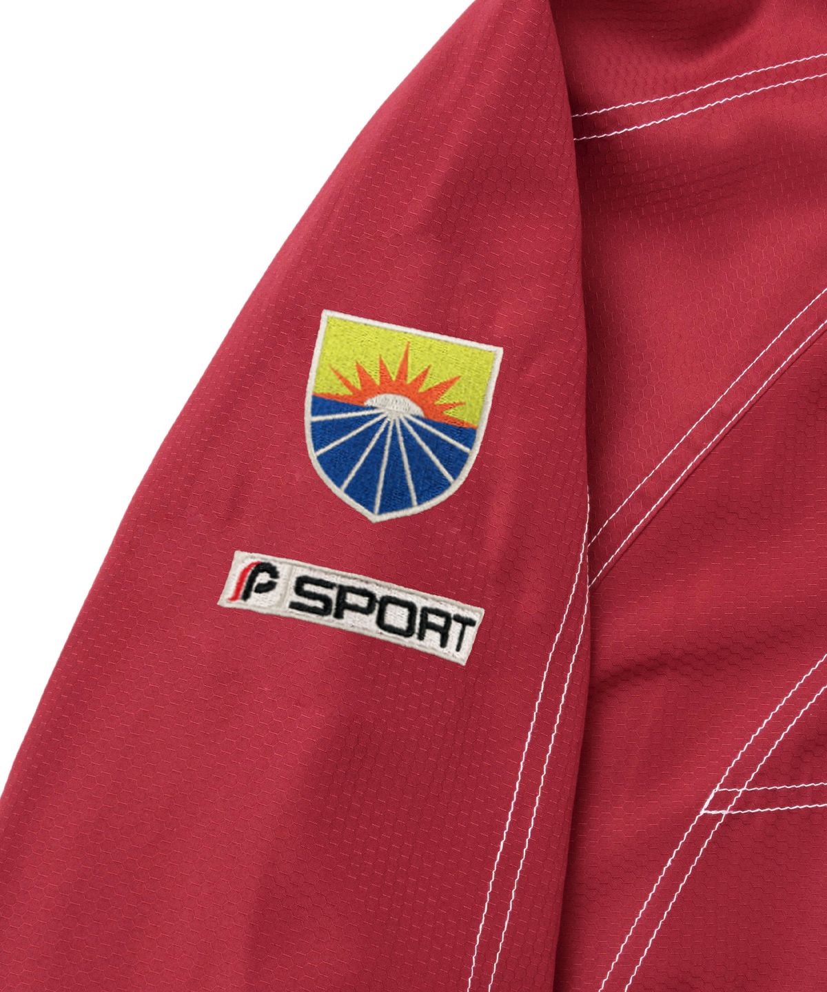 핍스 모터사이클(PHYPS MOTORCYCLE) Ripstop Hooded Soccer Anorak Red