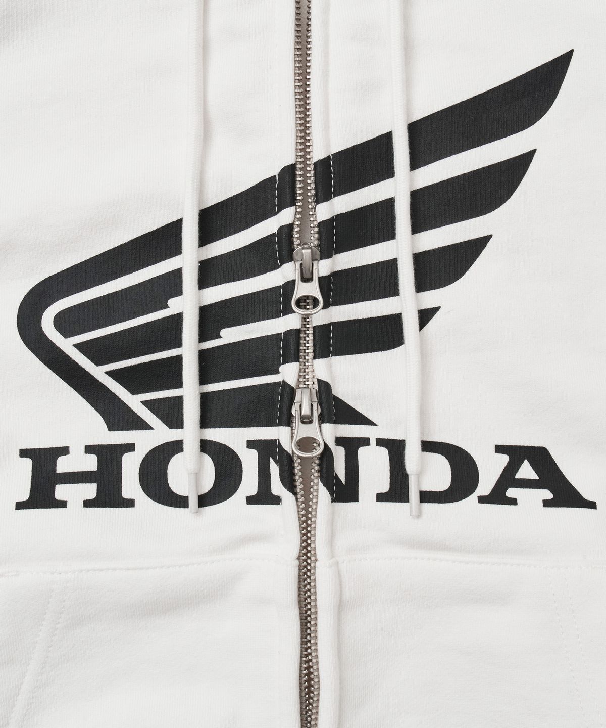 핍스 모터사이클(PHYPS MOTORCYCLE) Women Track Hood Zip Up White