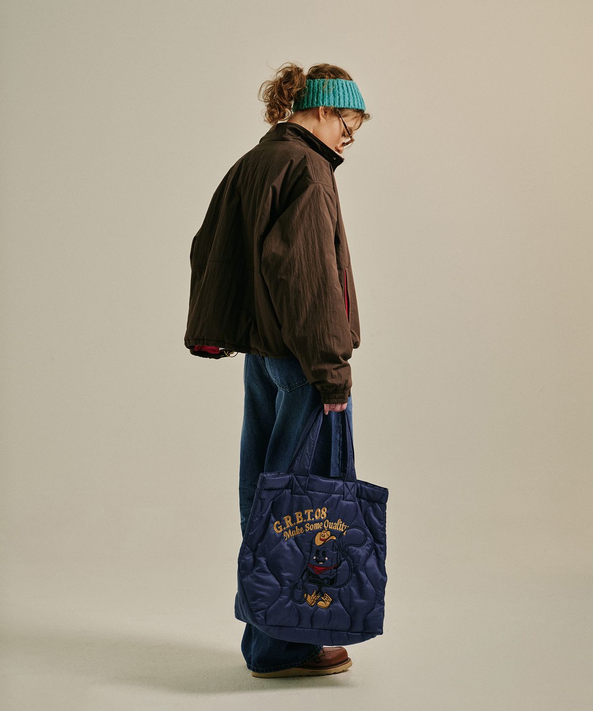 그린버터(GREENBUTTER) Faded Fleece Jacket (Brown)