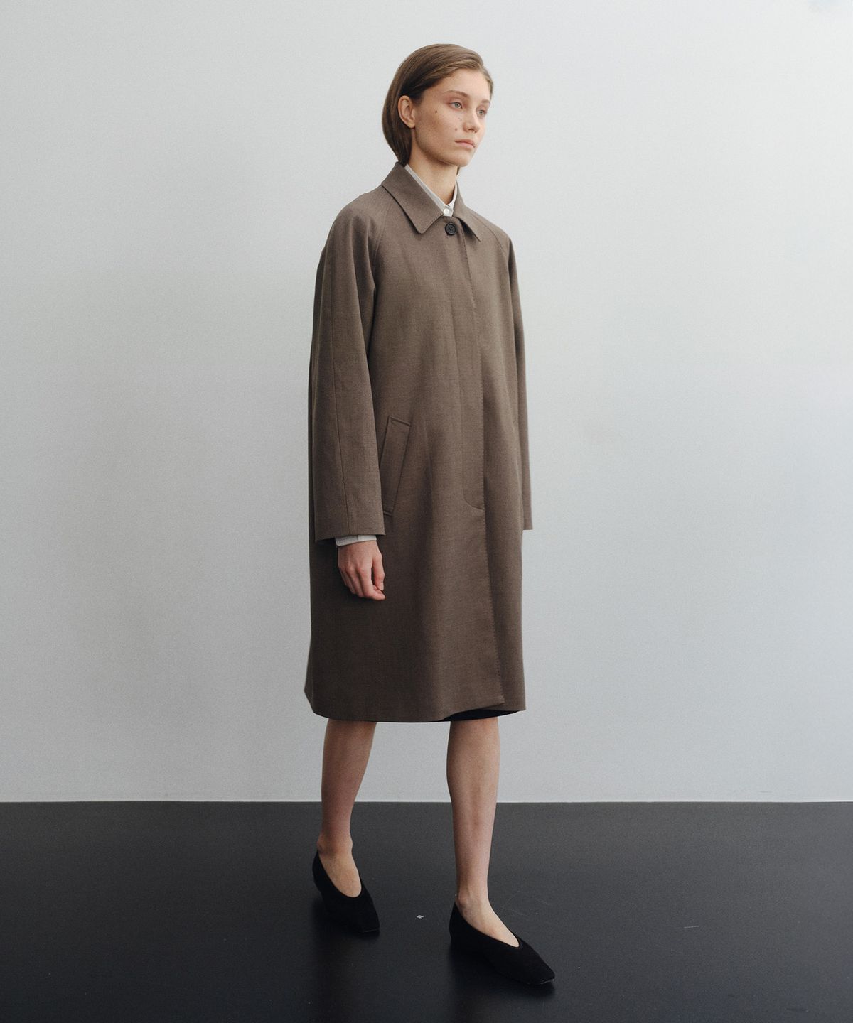 로트(LOTE) Wool Blend Mac Coat