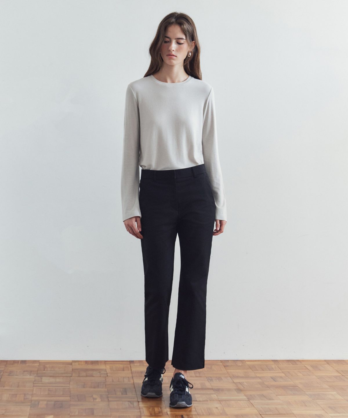 시야쥬(SIYAZU) SITP5308 소프트 베이직 티셔츠_Light gray