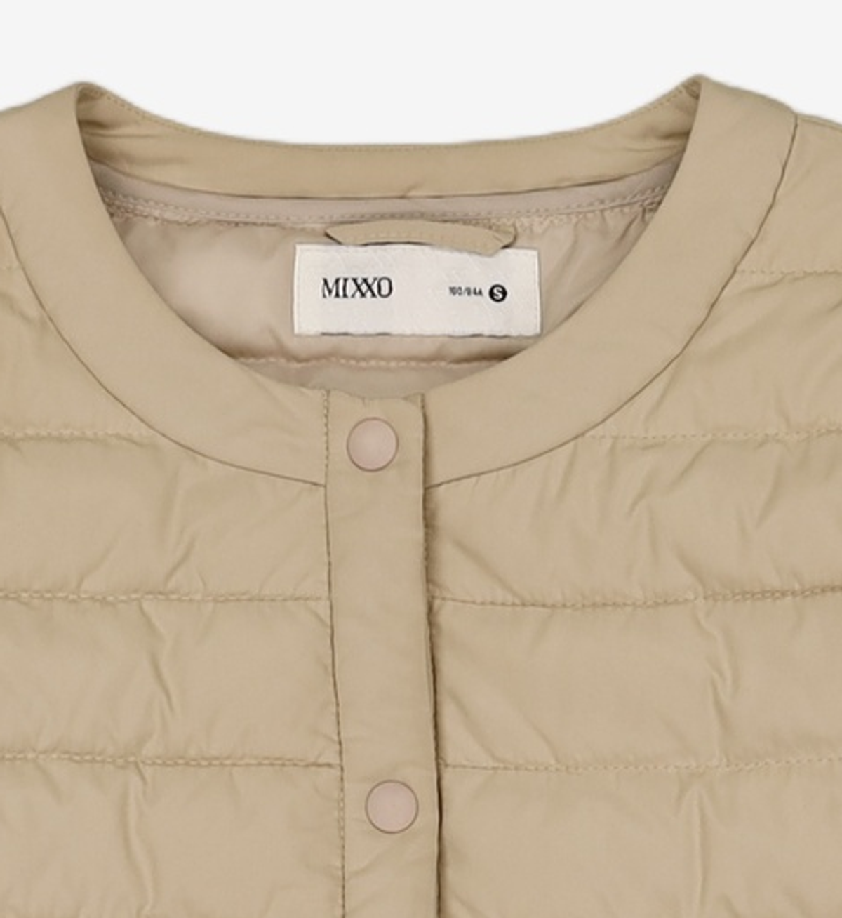 미쏘(MIXXO) 라운드넥 웰론 경량패딩 MIWJP9V11B S