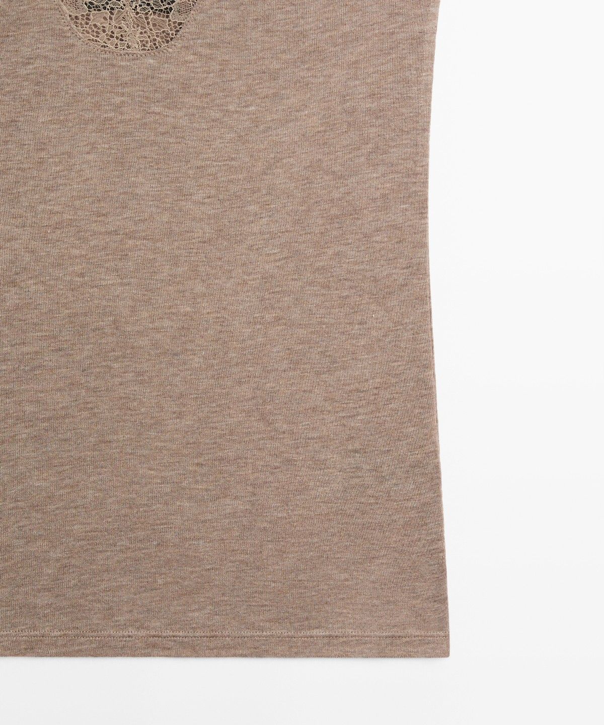 마시모두띠(MASSIMO DUTTI) 레이스 디테일 캐미솔 탑