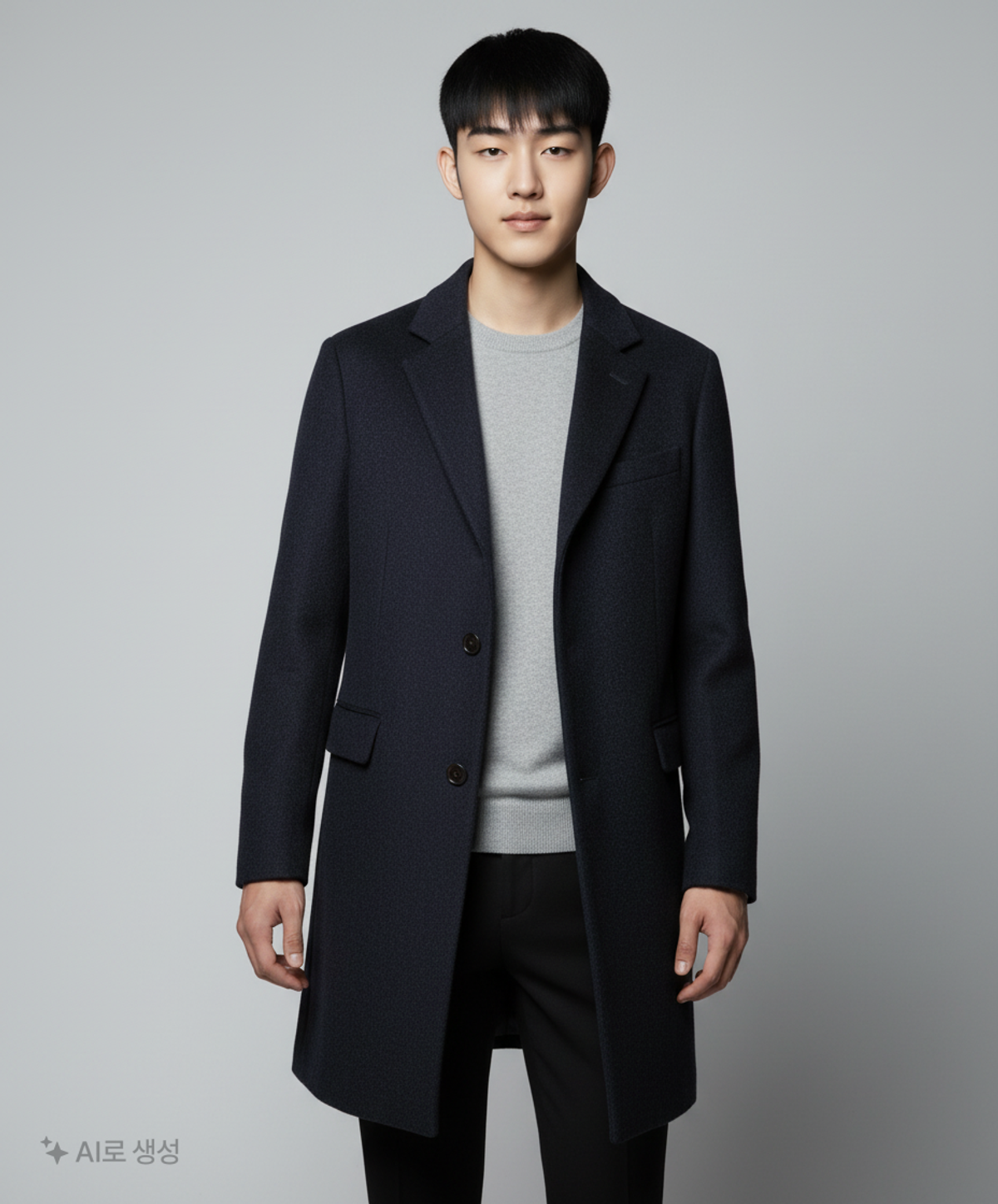 올젠(OLZEN) 체스터 방모코트_ZPA4CG1901DBL 100