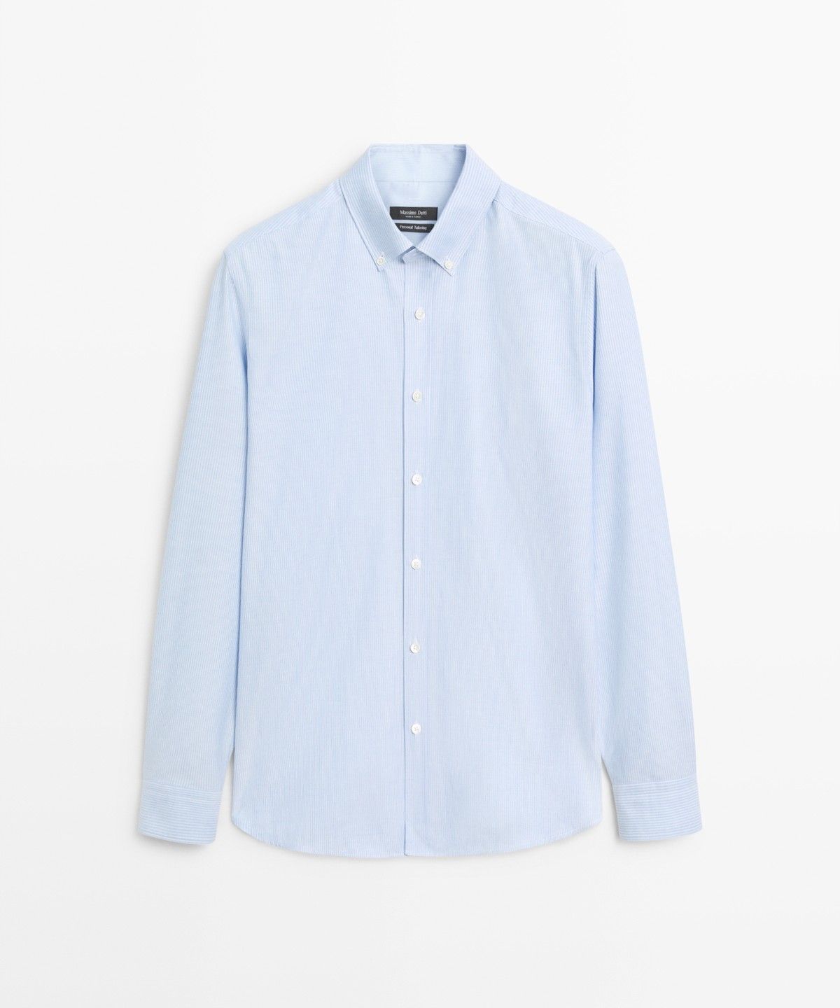 마시모두띠(MASSIMO DUTTI) 100% 코튼 레귤러 핏 스트라이프 셔츠