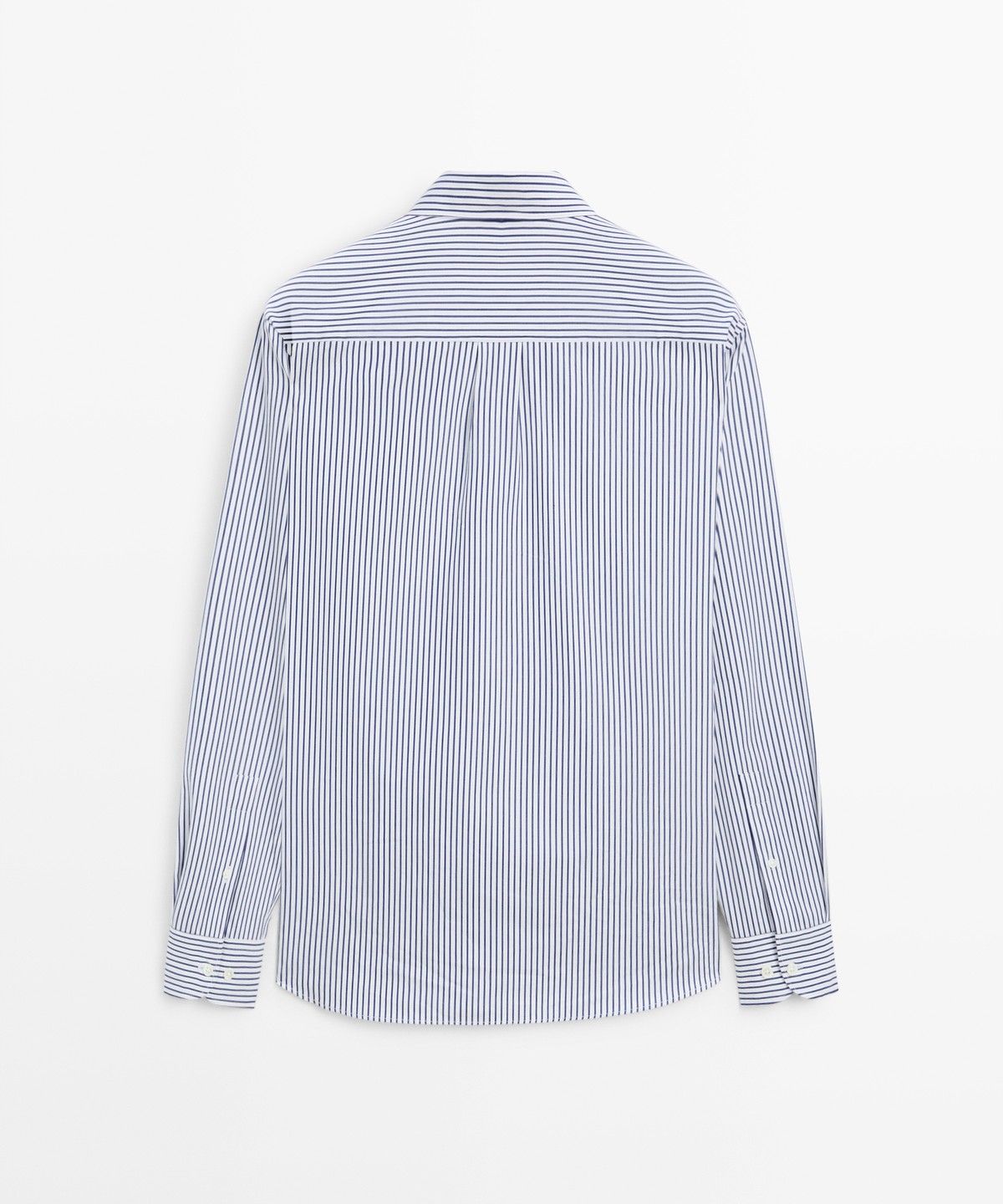 마시모두띠(MASSIMO DUTTI) 100% 코튼 레귤러 핏 스트라이프 셔츠