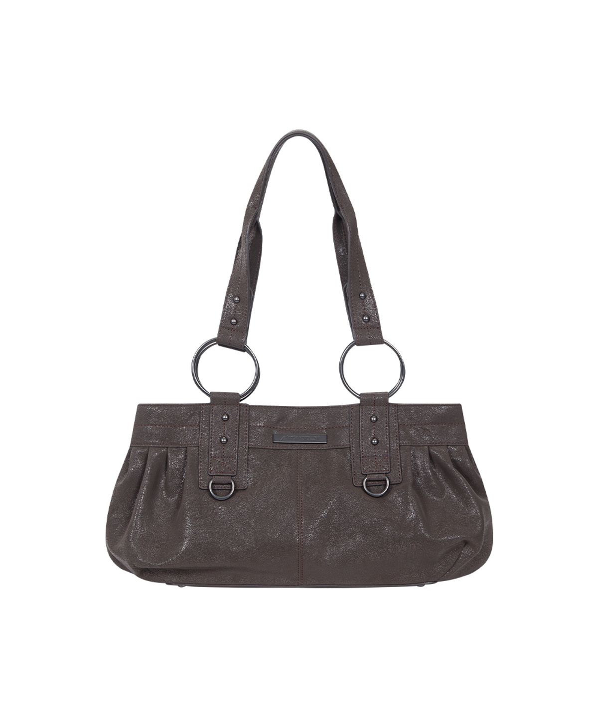 플리즈노팔로우(PLEASENOFOLLOW) Dove Leather Shoulder Bag (Brown)