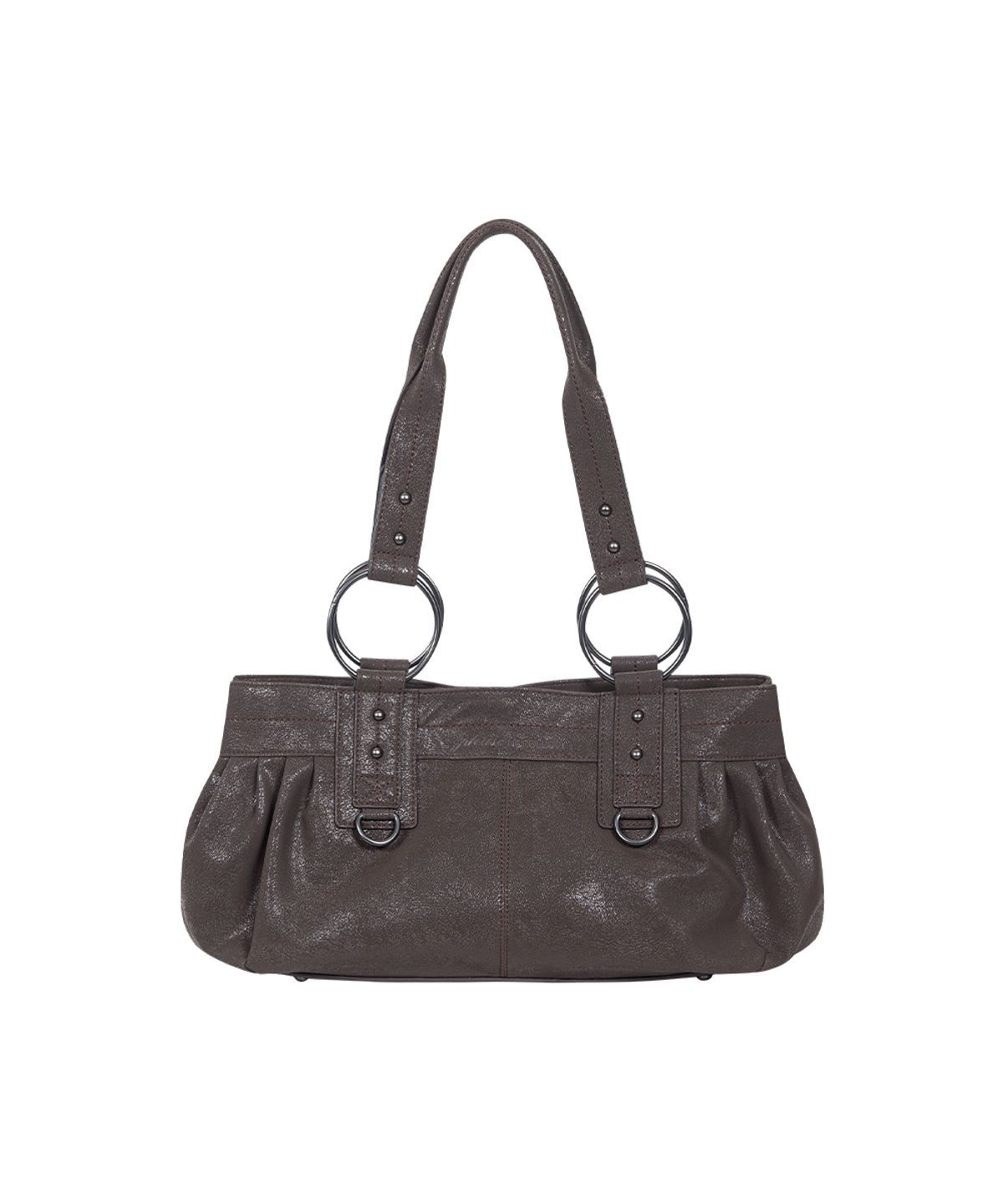 플리즈노팔로우(PLEASENOFOLLOW) Dove Leather Shoulder Bag (Brown)