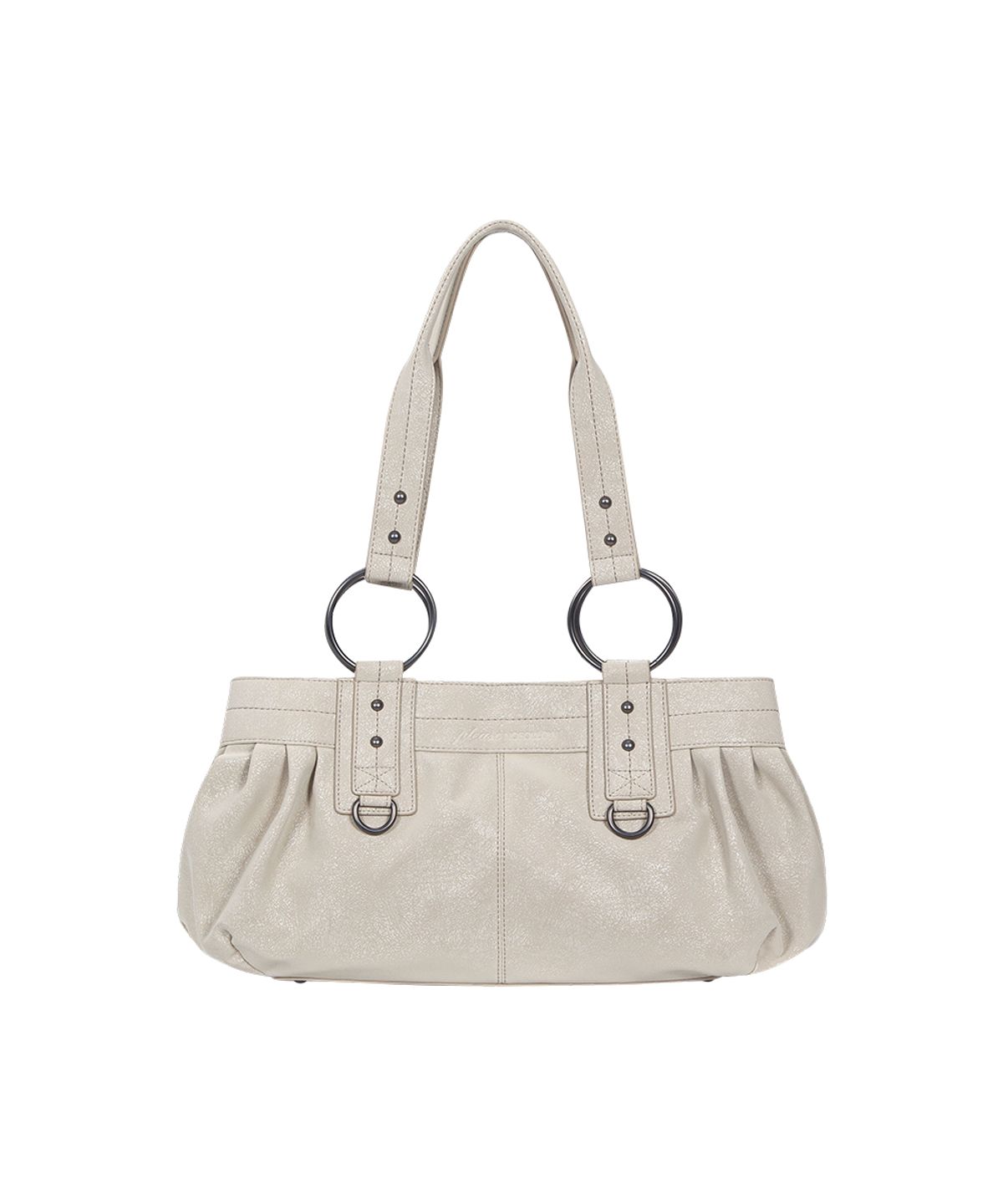 플리즈노팔로우(PLEASENOFOLLOW) Dove Leather Shoulder Bag (Sand)