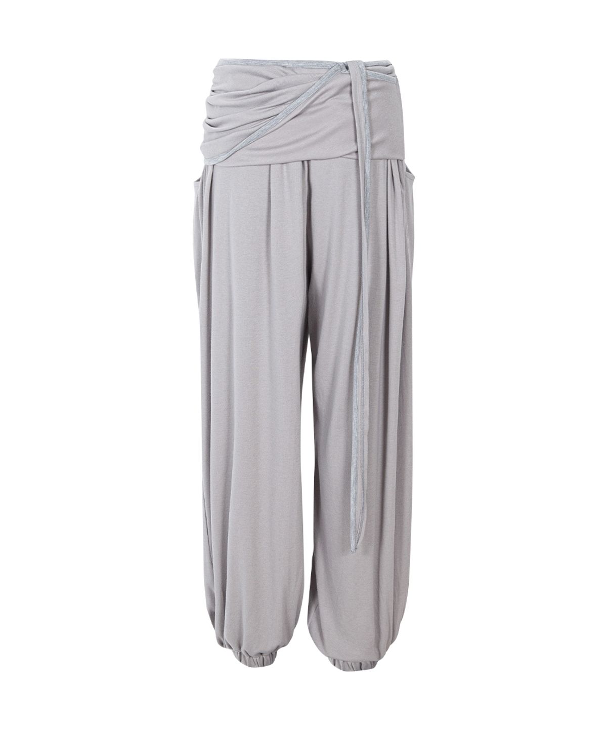 플리즈노팔로우(PLEASENOFOLLOW) Buddy Wide Shirring Balloon Pants (Ash Grey)