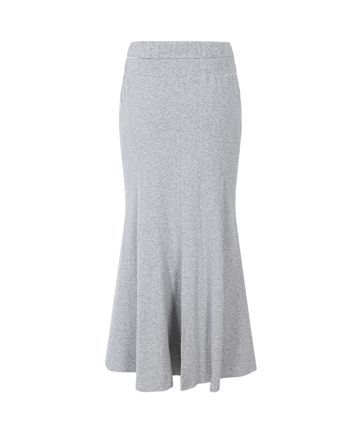 플리즈노팔로우(PLEASENOFOLLOW) Voline Mermaid Long Skirt (Melange Grey)