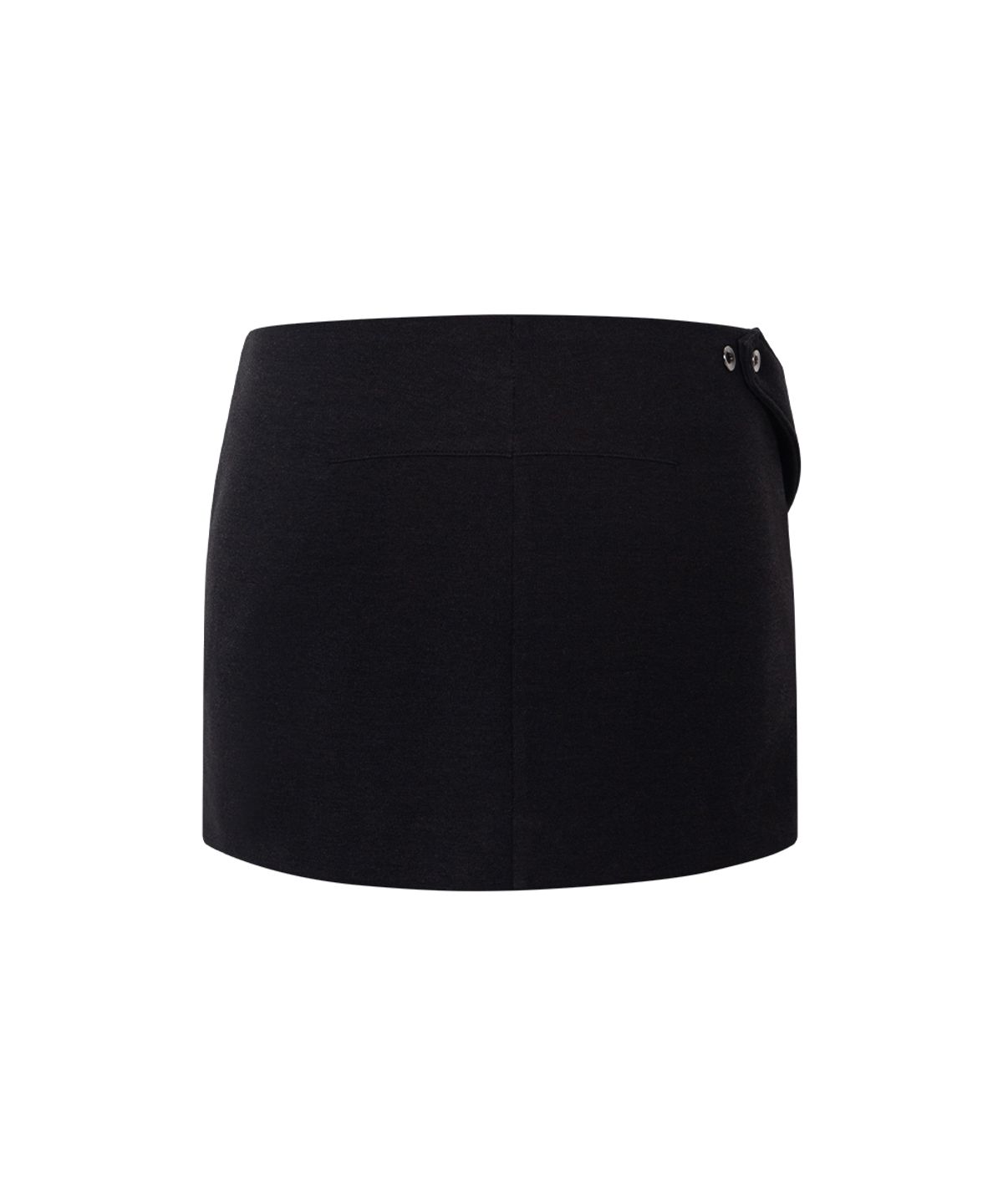 플리즈노팔로우(PLEASENOFOLLOW) Neva Button Mini Skirt (Black)