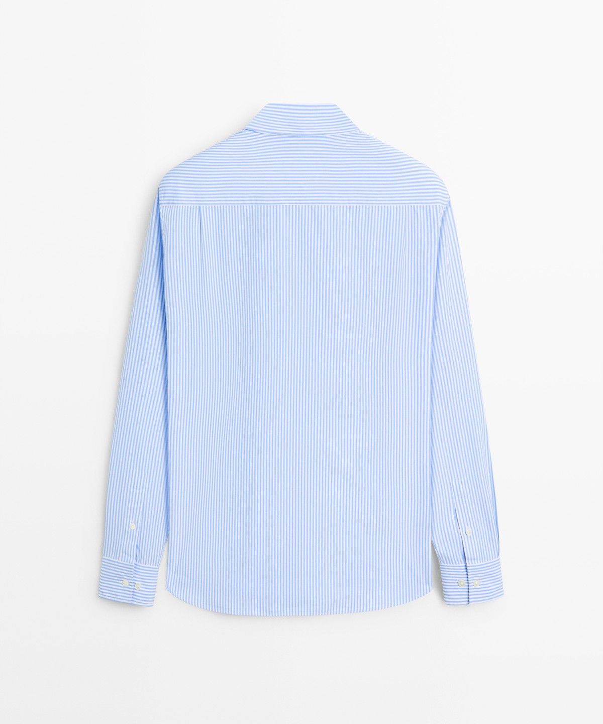마시모두띠(MASSIMO DUTTI) 100% 코튼 레귤러 핏 스트라이프 셔츠