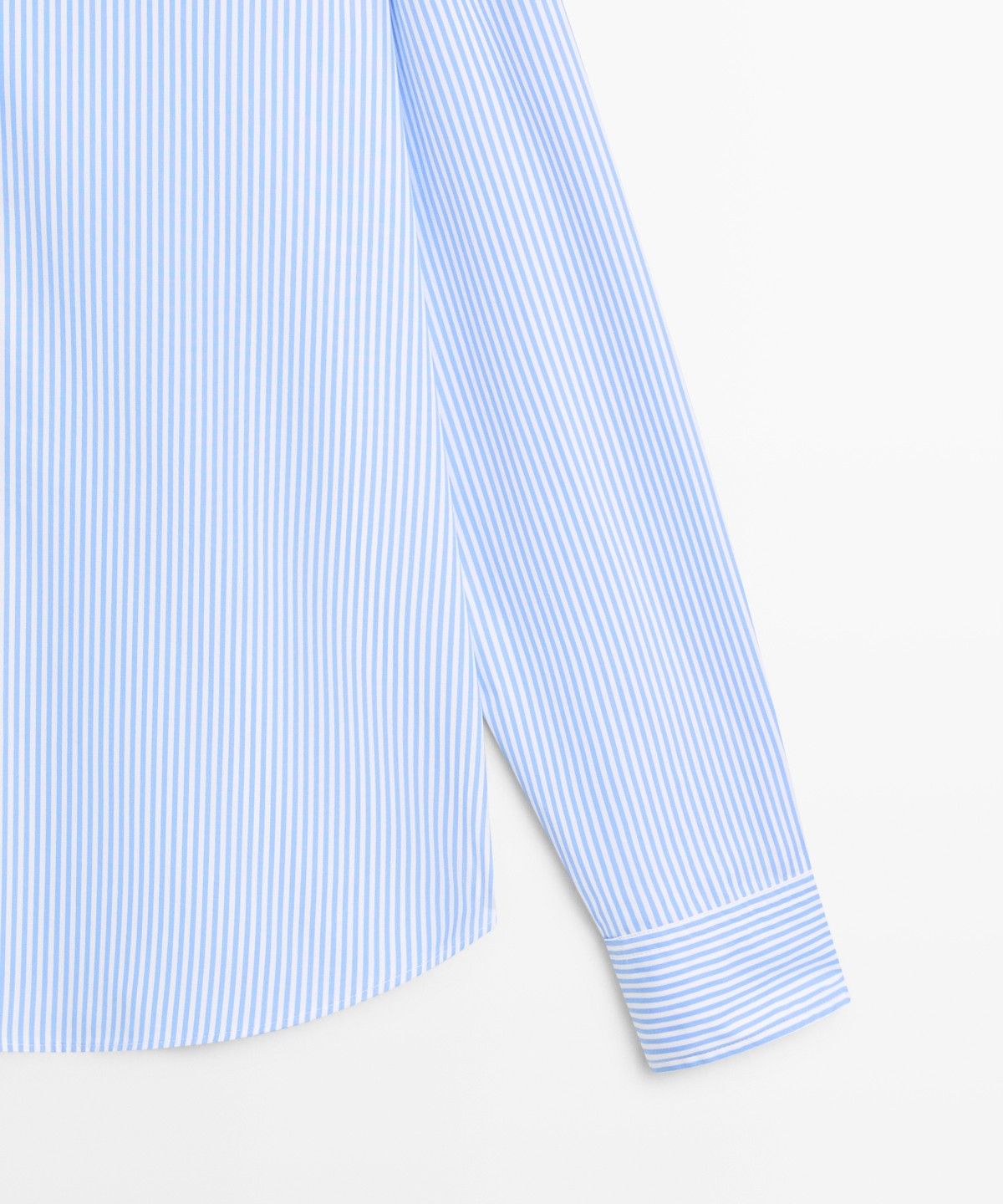 마시모두띠(MASSIMO DUTTI) 100% 코튼 레귤러 핏 스트라이프 셔츠