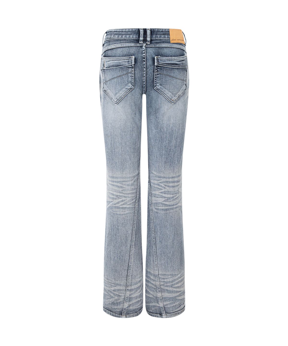 플리즈노팔로우(PLEASENOFOLLOW) Marvel Vintage Semi-Bootcut Denim (Silver Blue)