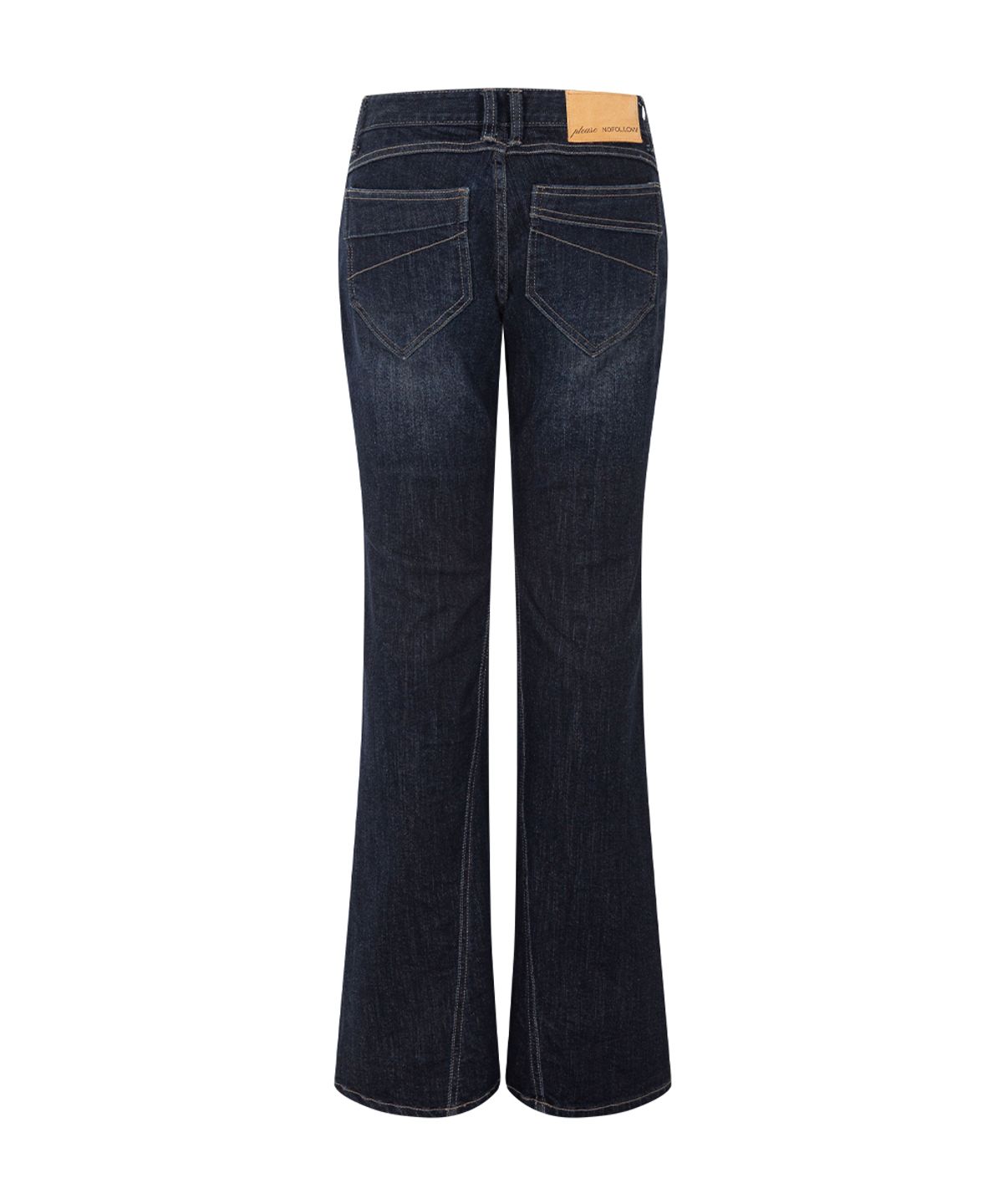 플리즈노팔로우(PLEASENOFOLLOW) Marvel Vintage Semi-Bootcut Denim (Washed Indigo)