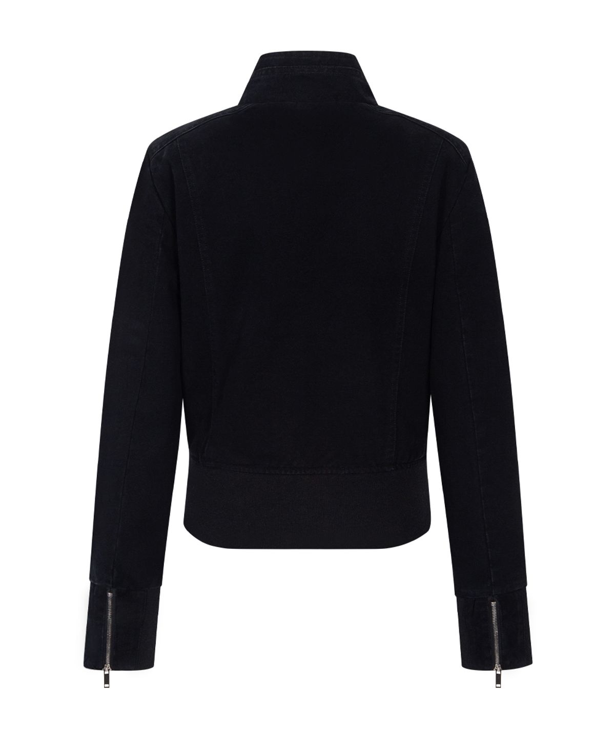 플리즈노팔로우(PLEASENOFOLLOW) Denver Washed High Neck Jacket (Washed Black)