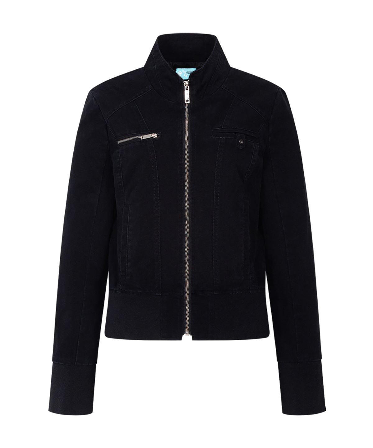 플리즈노팔로우(PLEASENOFOLLOW) Denver Washed High Neck Jacket (Washed Black)