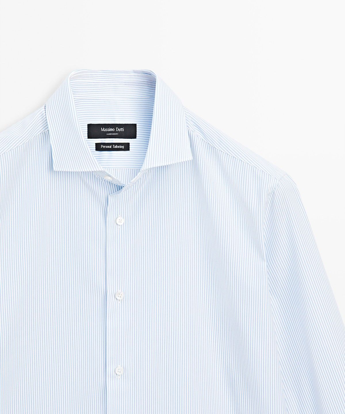 마시모두띠(MASSIMO DUTTI) 100% 코튼 스트라이프 셔츠