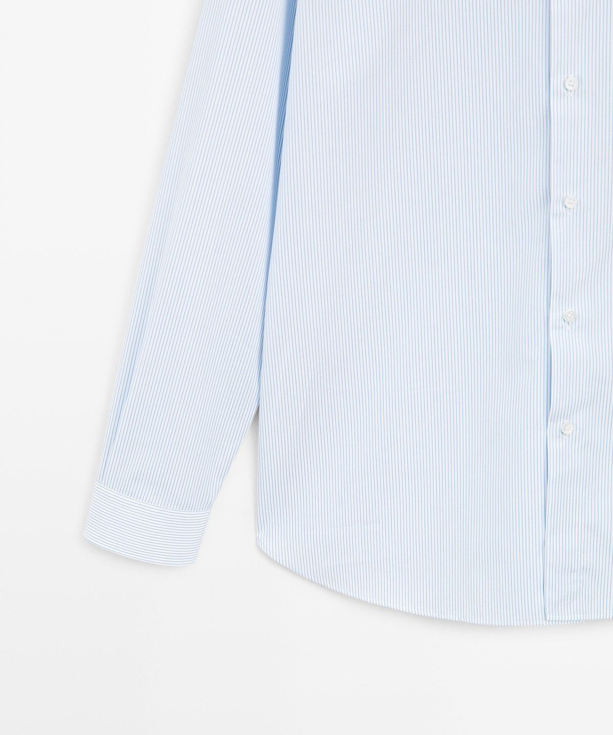마시모두띠(MASSIMO DUTTI) 100% 코튼 스트라이프 셔츠