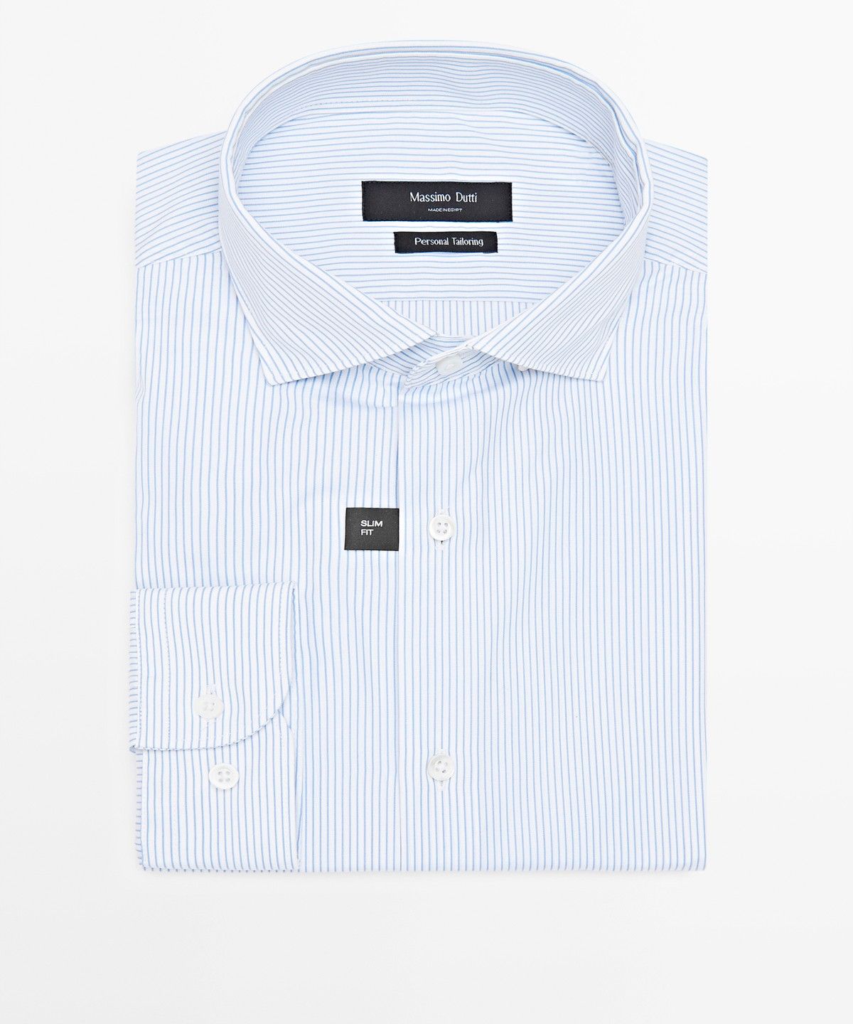 마시모두띠(MASSIMO DUTTI) 100% 코튼 스트라이프 셔츠